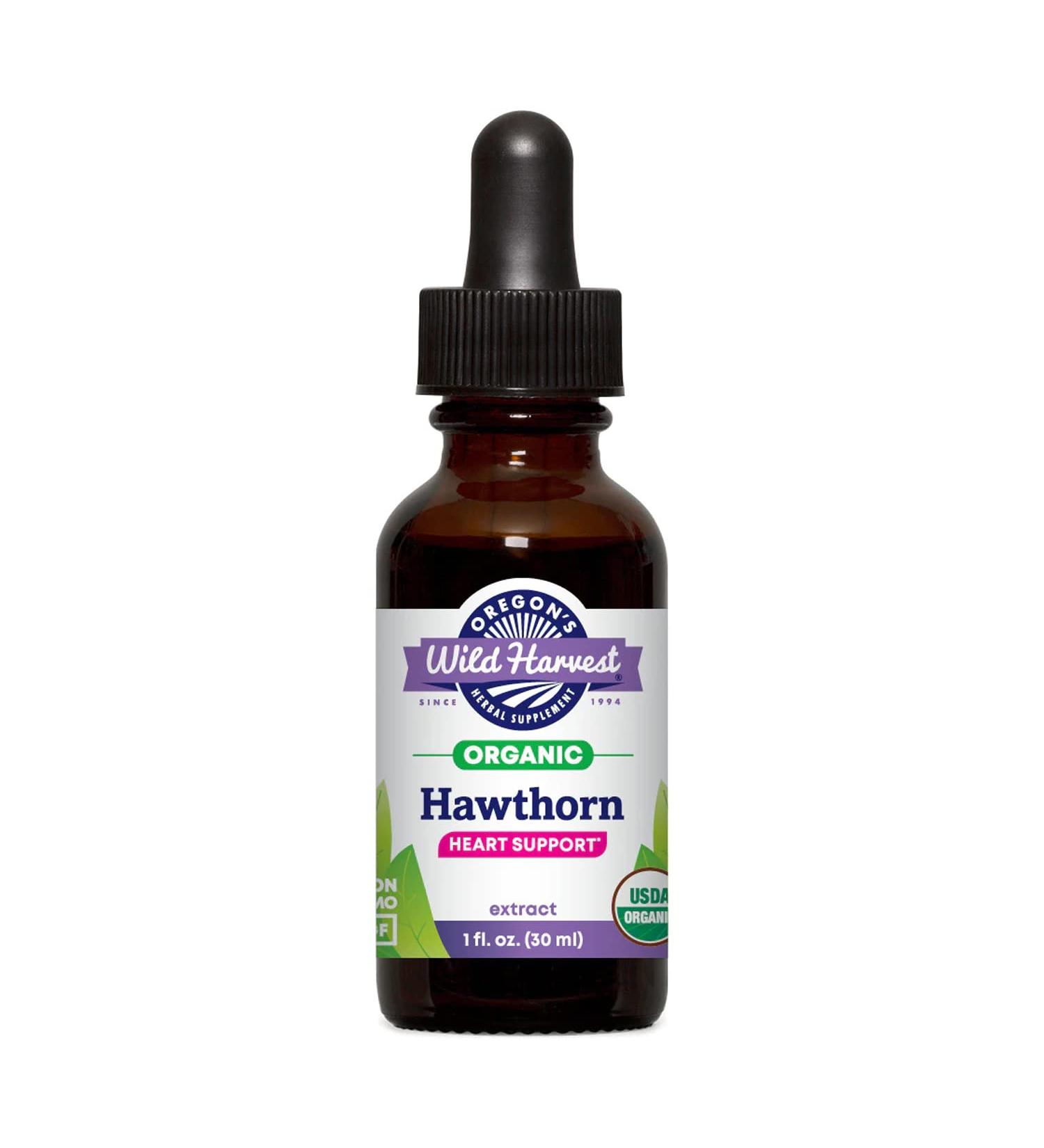 Oregon's Wild Harvest 1:2 Fresh Organic Hawthorn Extract 1 Fluid Ounce - Buy Online on GoSupps.com