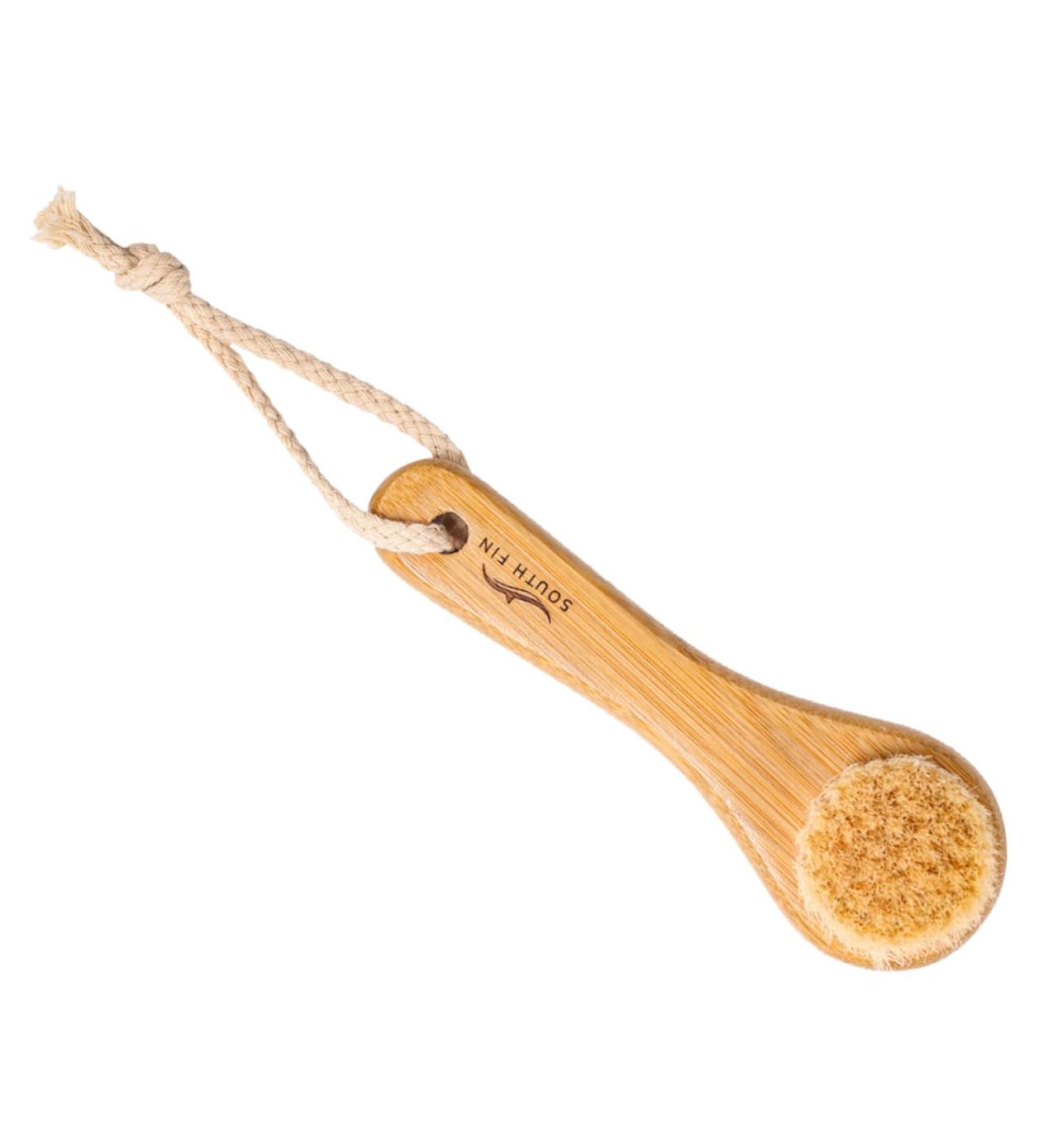 Natural Horse Hair Face Brush for Gentle Cleansing | Bamboo Facial & Body Scrubber - Buy Online on GoSupps.com