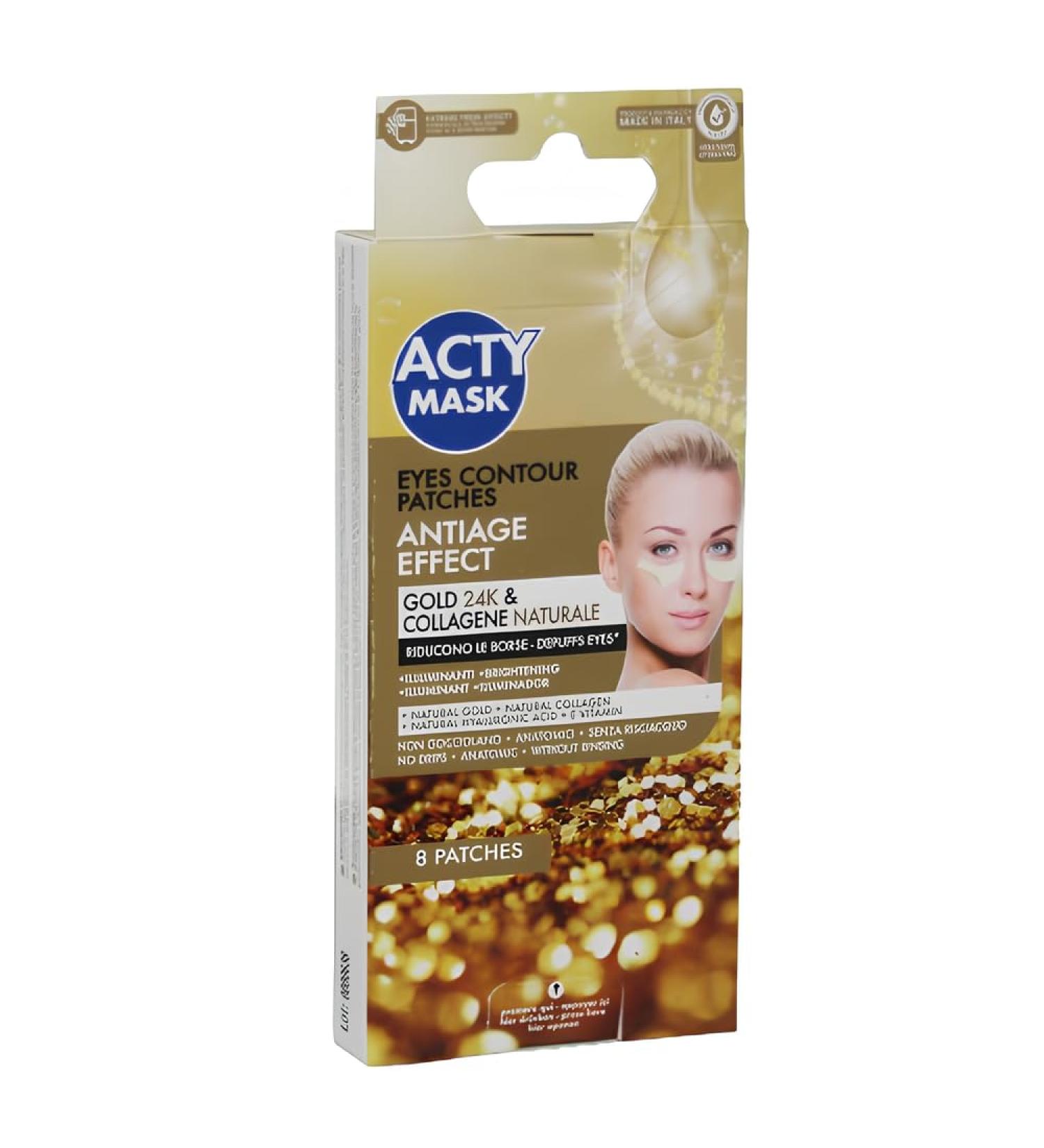 Acty Mask Unisex 24K Gold and Natural Collagen Eye Contour Patch