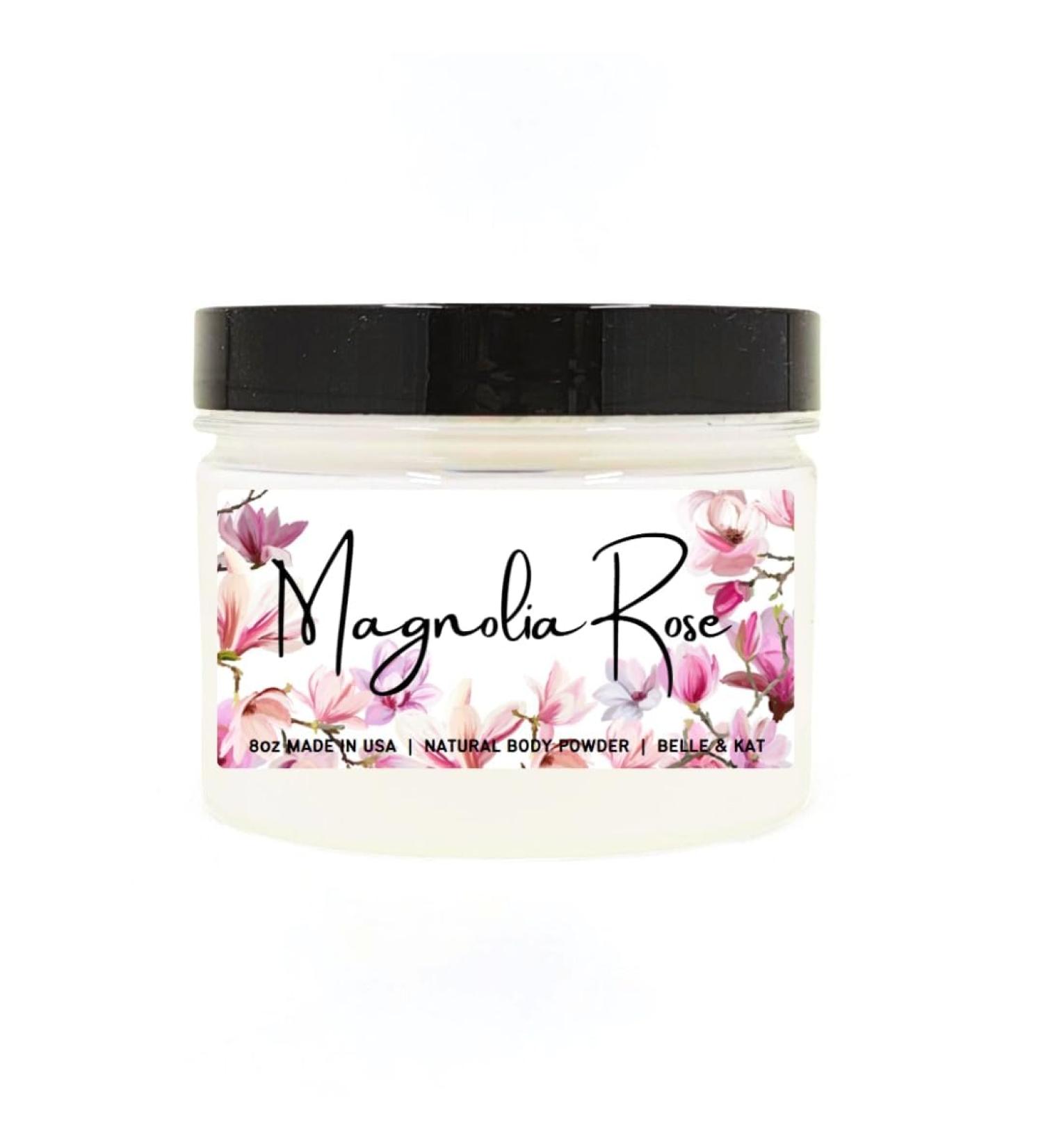 Body Powder for Men & Women Scented Magnolia Rose Perfume Dusting Powder Bath Powder with Fragrance & Essential Oils Talc Free 8oz Container Made in USA Magnolia Rose (Body Powder) - Buy Online on GoSupps.com