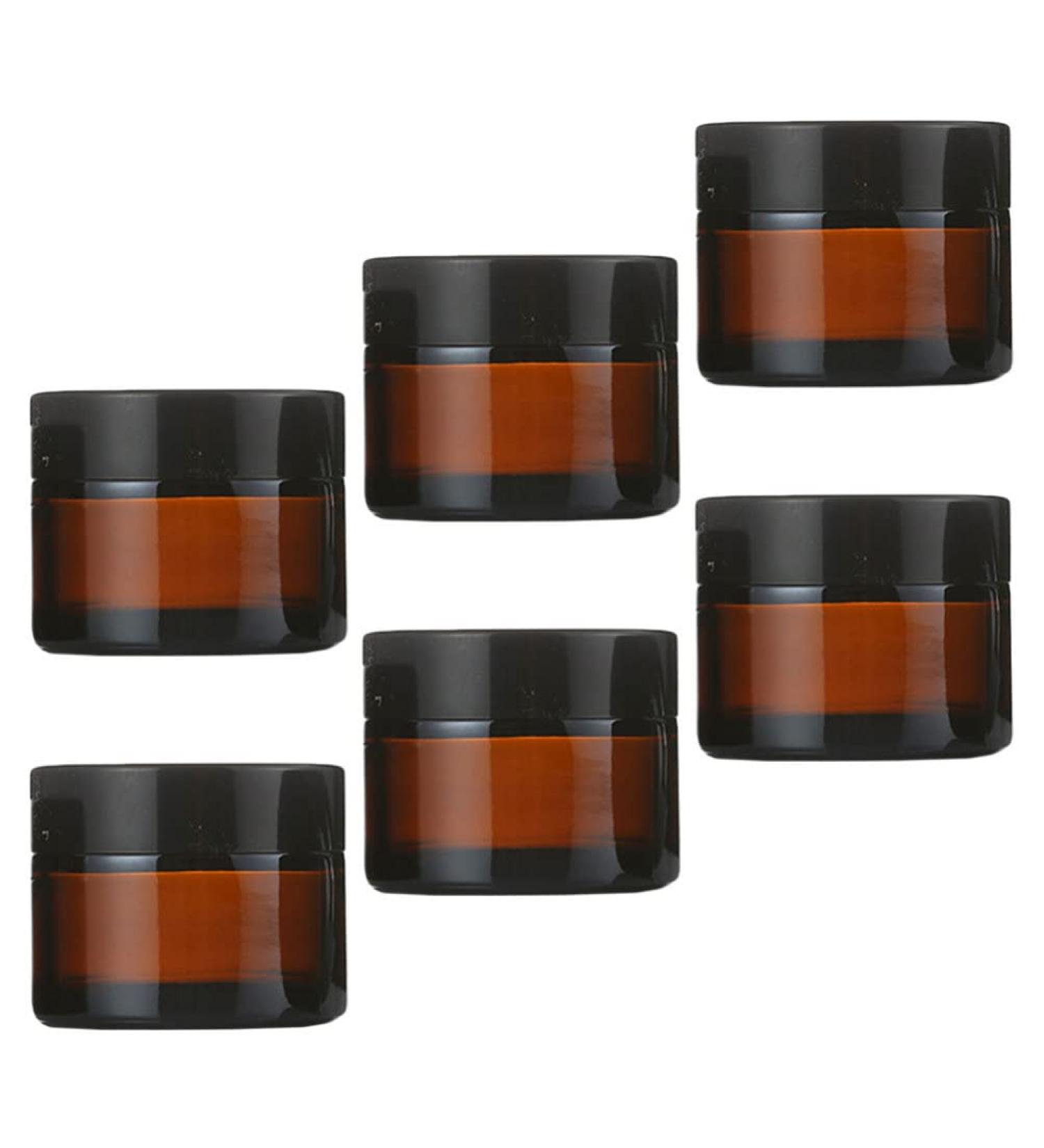 Beavorty 6 Sets cream bottle eye cream bottle jar with lid container with lid shot glass with lid refillable cream pot facial cream Refillable Cream Jar Multipurpose Sub Container filling - Buy Online on GoSupps.com
