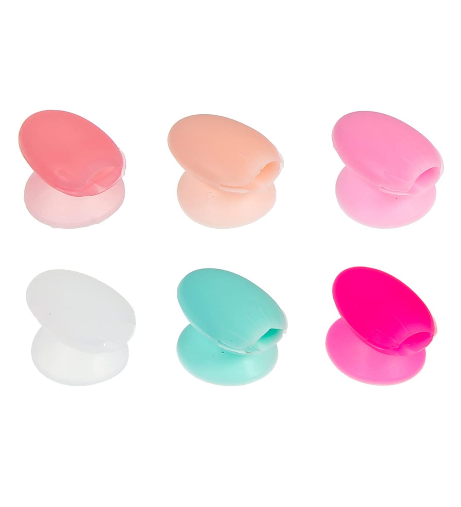 FRCOLOR 6pcs Lip Brush Set - Silicone Lip Gloss Applicator & Protector Covers | Anti-Lost Makeup Tools - Buy Online on GoSupps.com