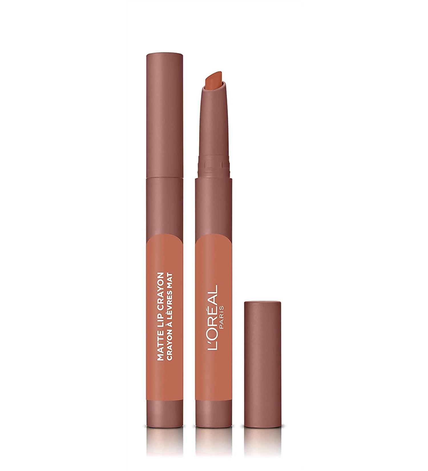 LOreal Infallible Matte Lip Crayon - 101 Smooth Caramel | Long-Lasting Smooth Finish | Buy Internationally - Buy Online on GoSupps.com