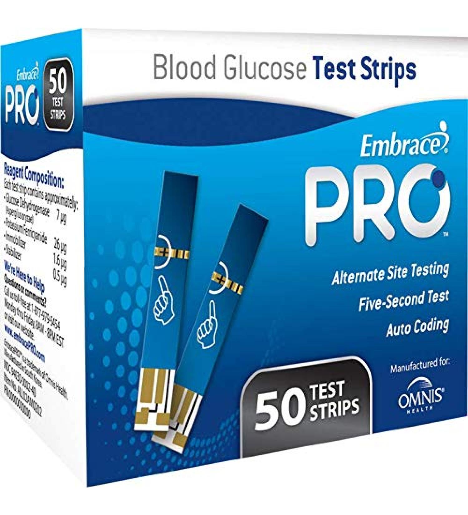 EmbracePro Test Strips Bundle 2 boxes of 50ct
