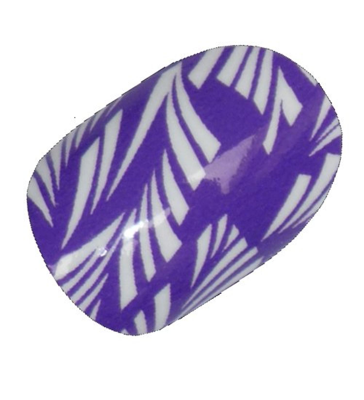 Chix Nails Nail Wraps Purple Laurel Designer Fingers Toes Vinyl Foils