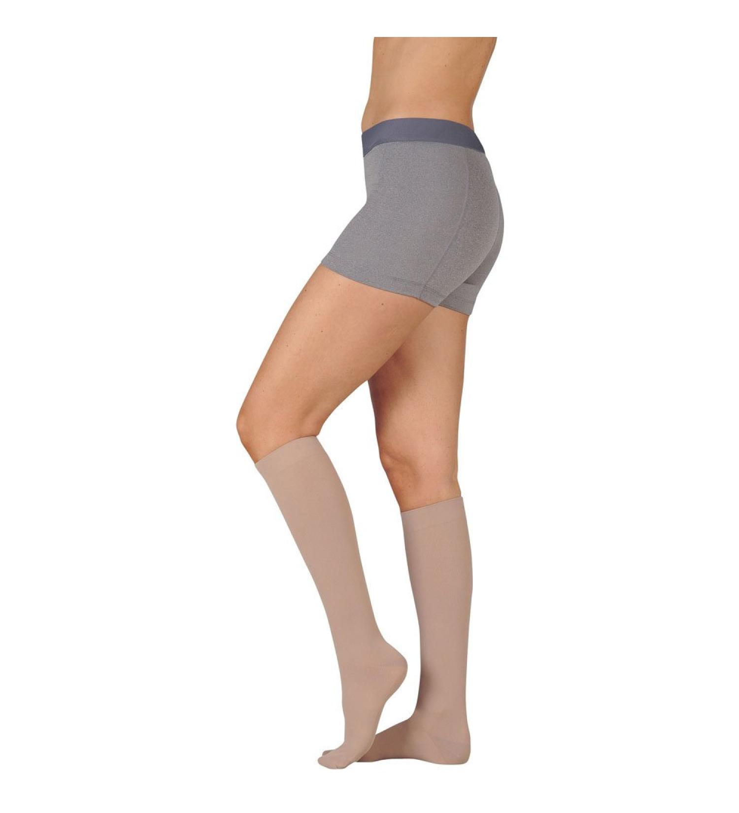 Juzo Basic 4411ad 20-30mmhg Knee-High Closed Toe Compression Stocking Beige 2
