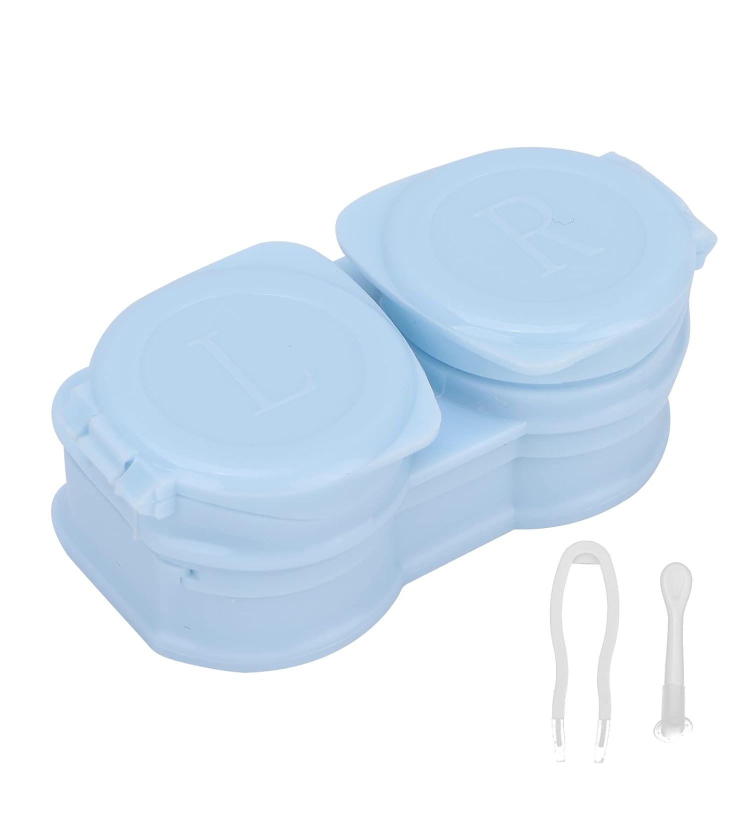 Durable Contact Lens Storage Box Set - Blue | Perfect for Home Office & On-the-Go - Buy Online on GoSupps.com