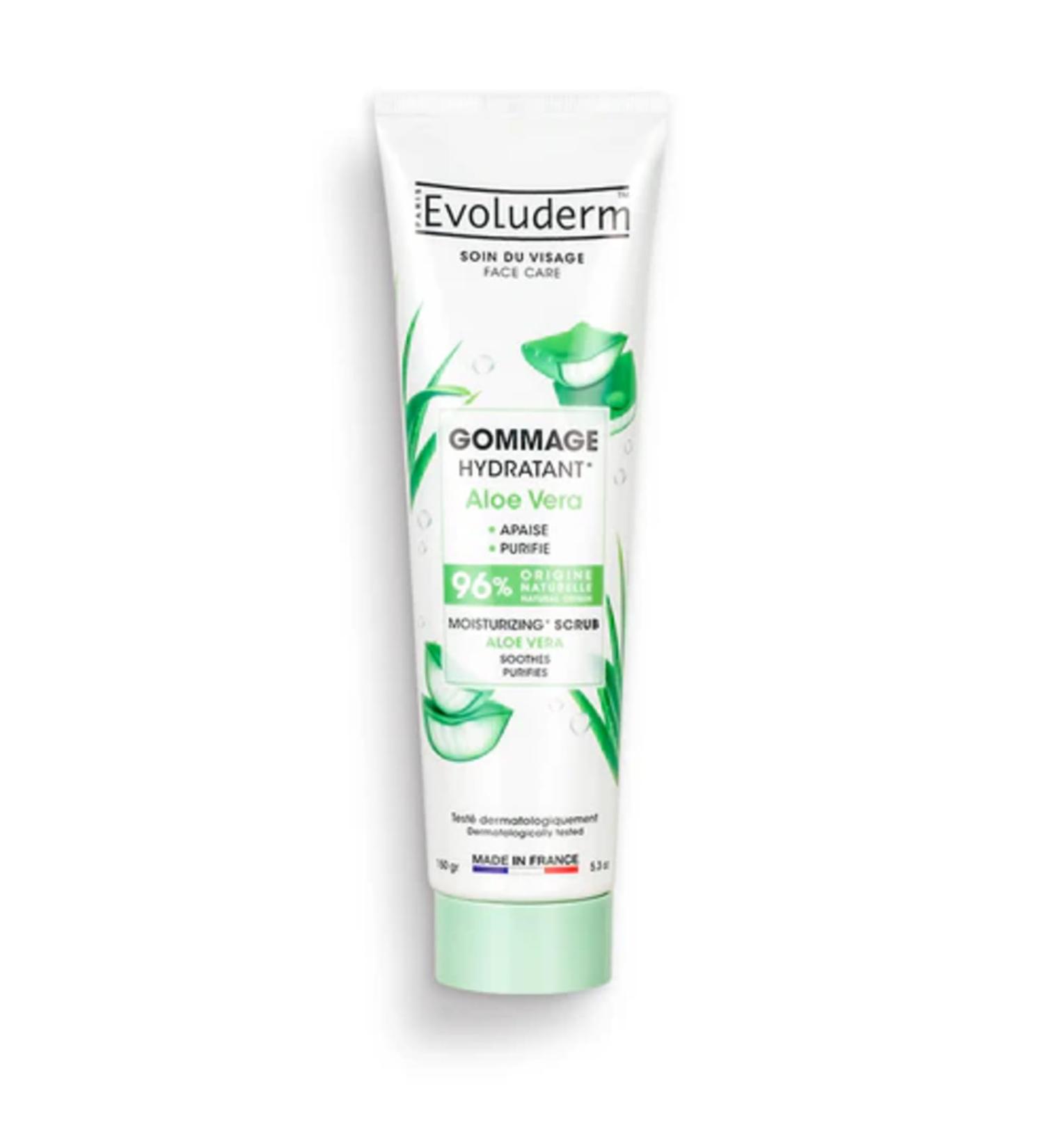 Evoluderm - Gentle Scrub with Aloe Vera Extract - 150 ml - Made in France - Buy Online on GoSupps.com