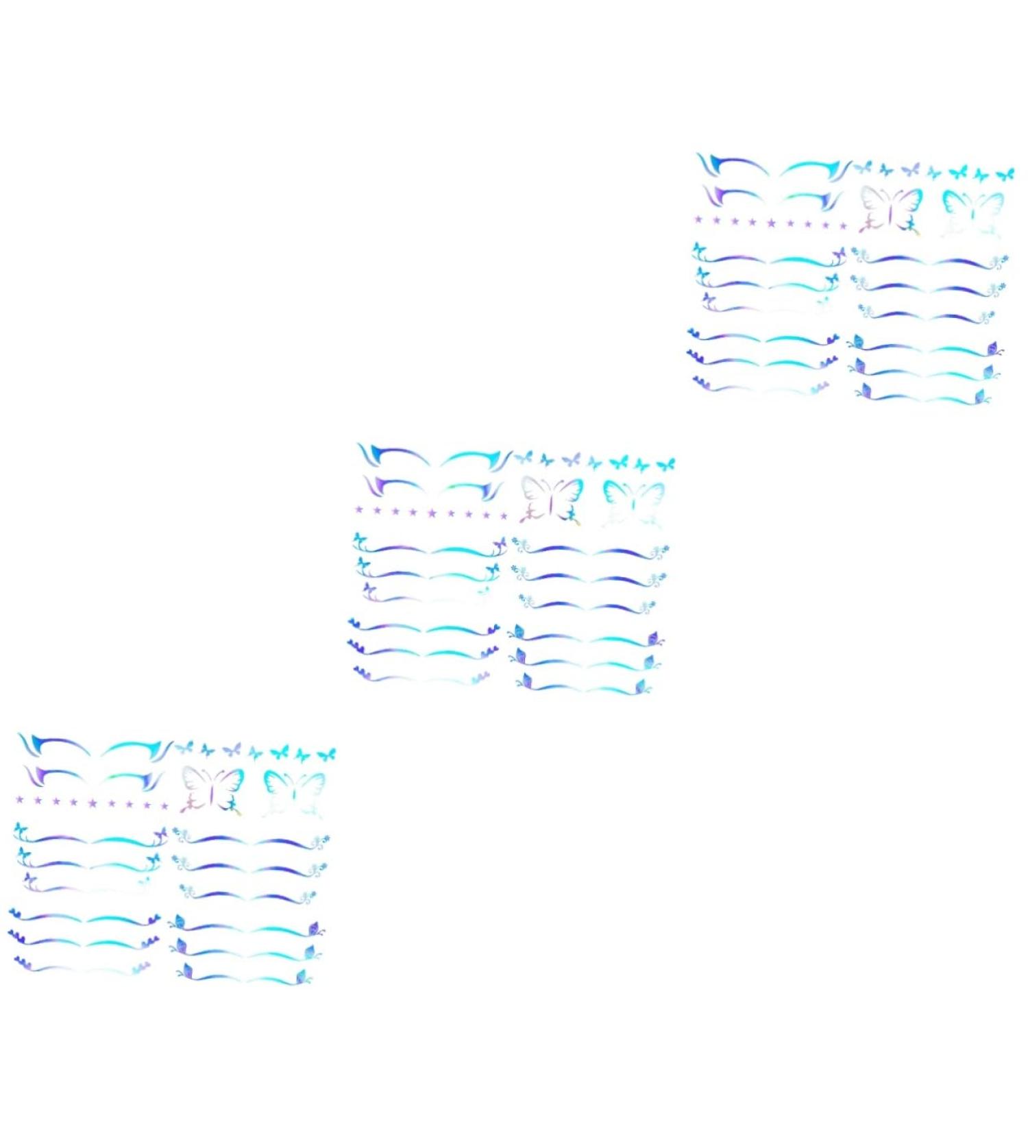 Healeved 18 Sheets Eyeliner Adhesive Eye Makeup Stickers Star Stickers Silver Eye Shadow Womens Makeup 1 count (Pack of 1) As Shownx3pcs - Buy Online on GoSupps.com