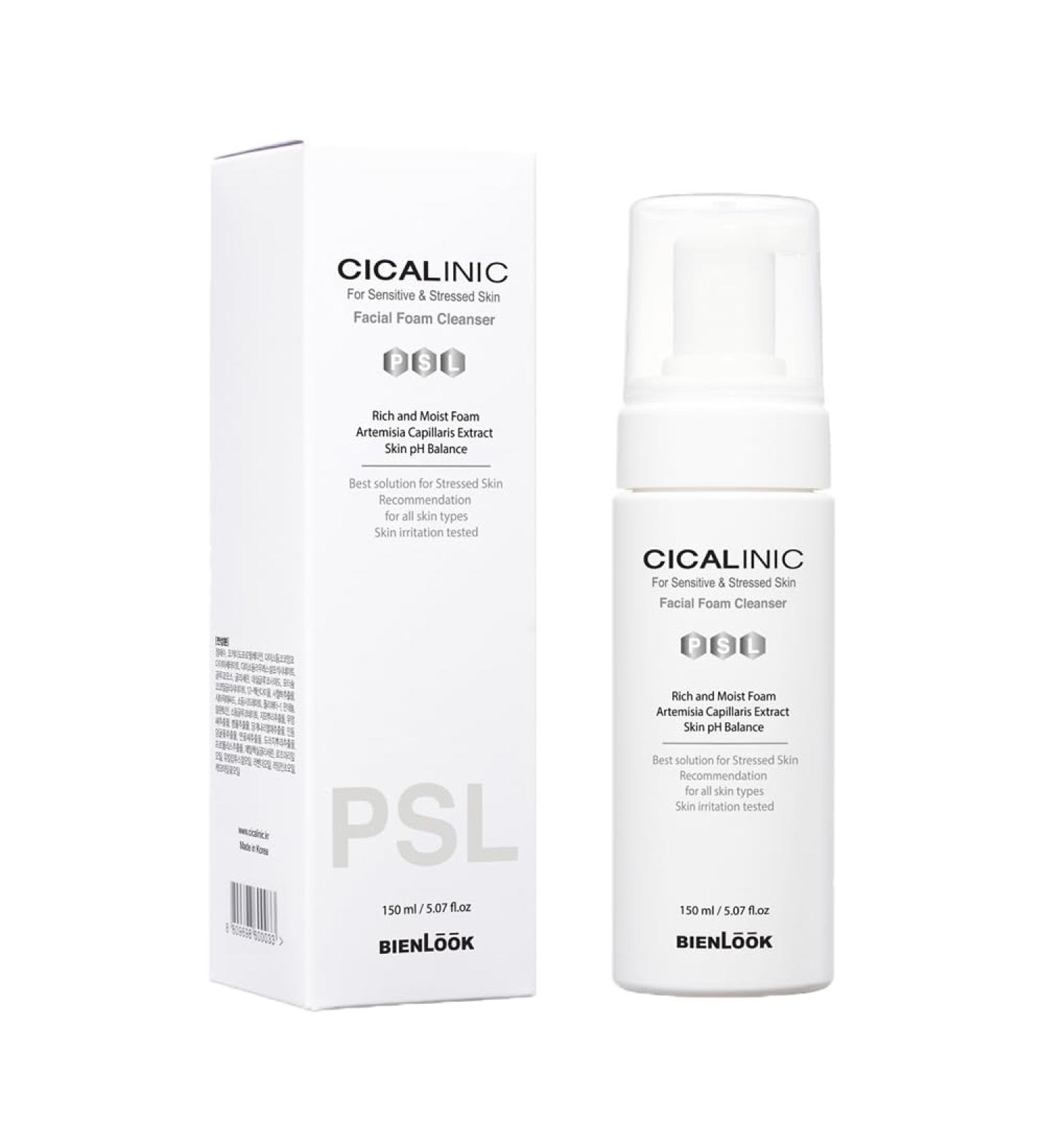 CICALINIC Facial Foam Cleanser for Sensitive Skin | Gentle Mildly Acidic Formula - Shop Internationally - Buy Online on GoSupps.com