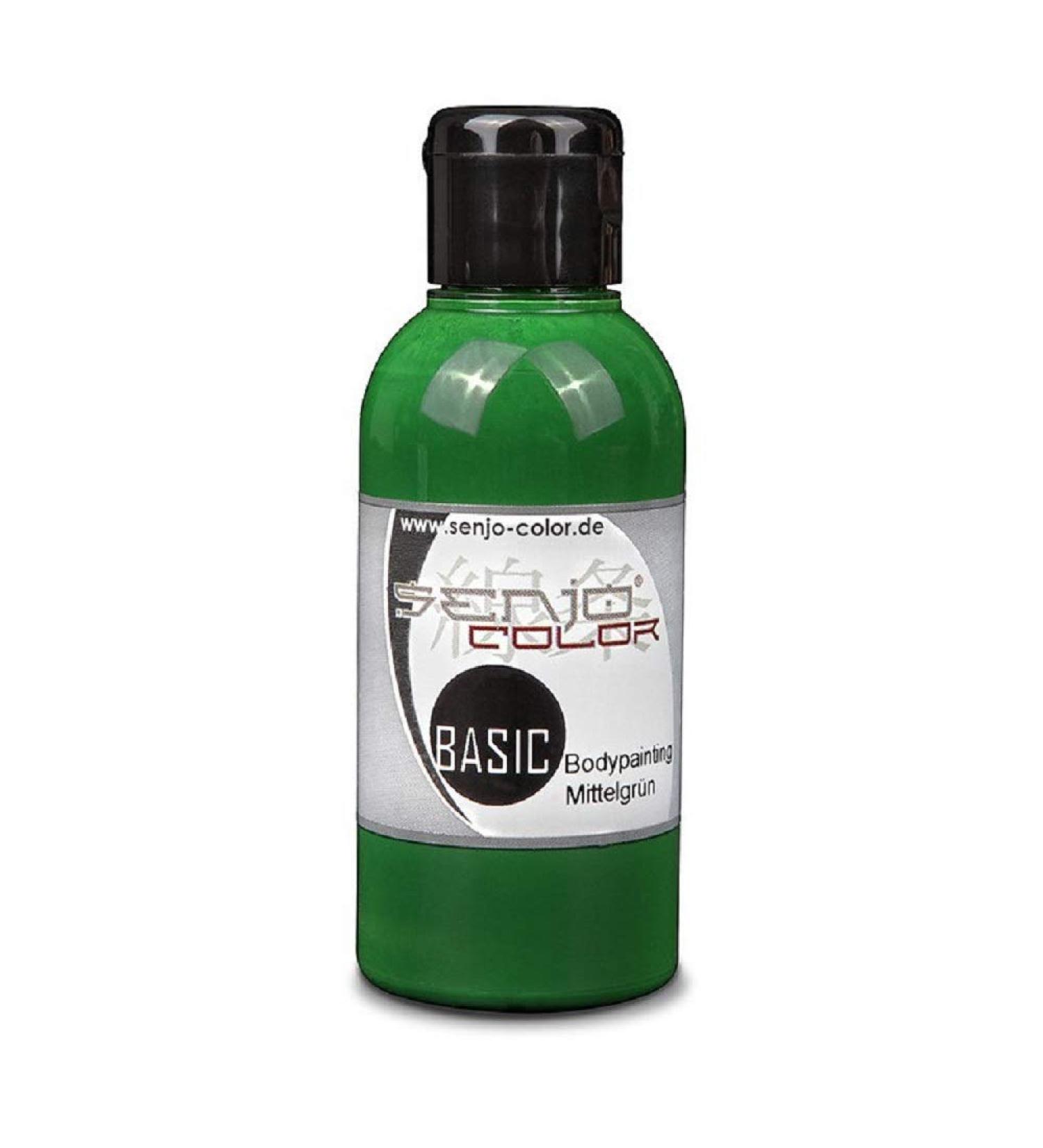 Body painting colors Senjo Color Basic 75ml Green I Face & Body Paint I Carnival Mardi Gras I Brush & Airbrush Paint