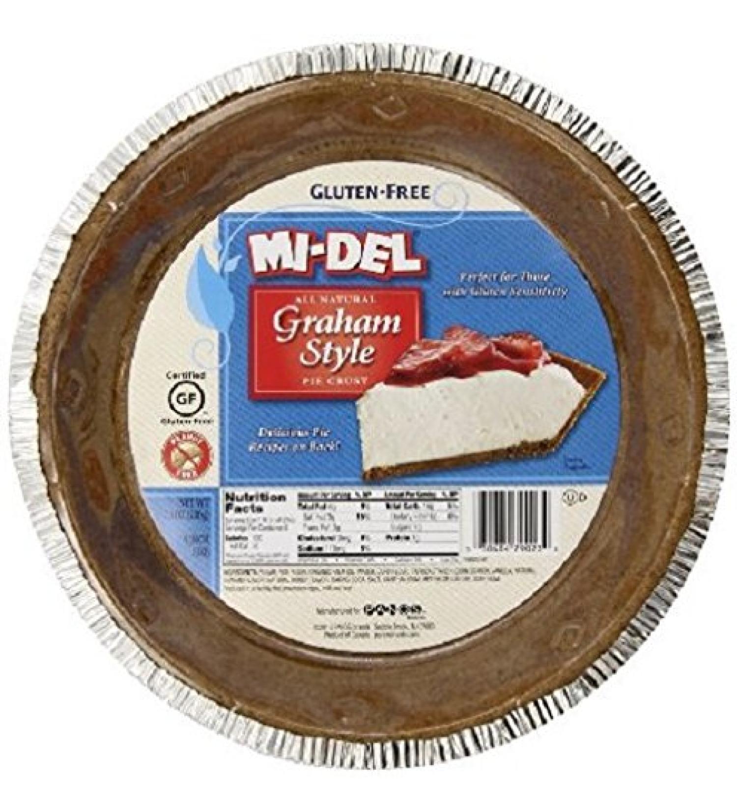 MI-DEL Gluten Free Graham Pie Crust 200g Graham Pie 200 g (Pack of 1) - Buy Online on GoSupps.com