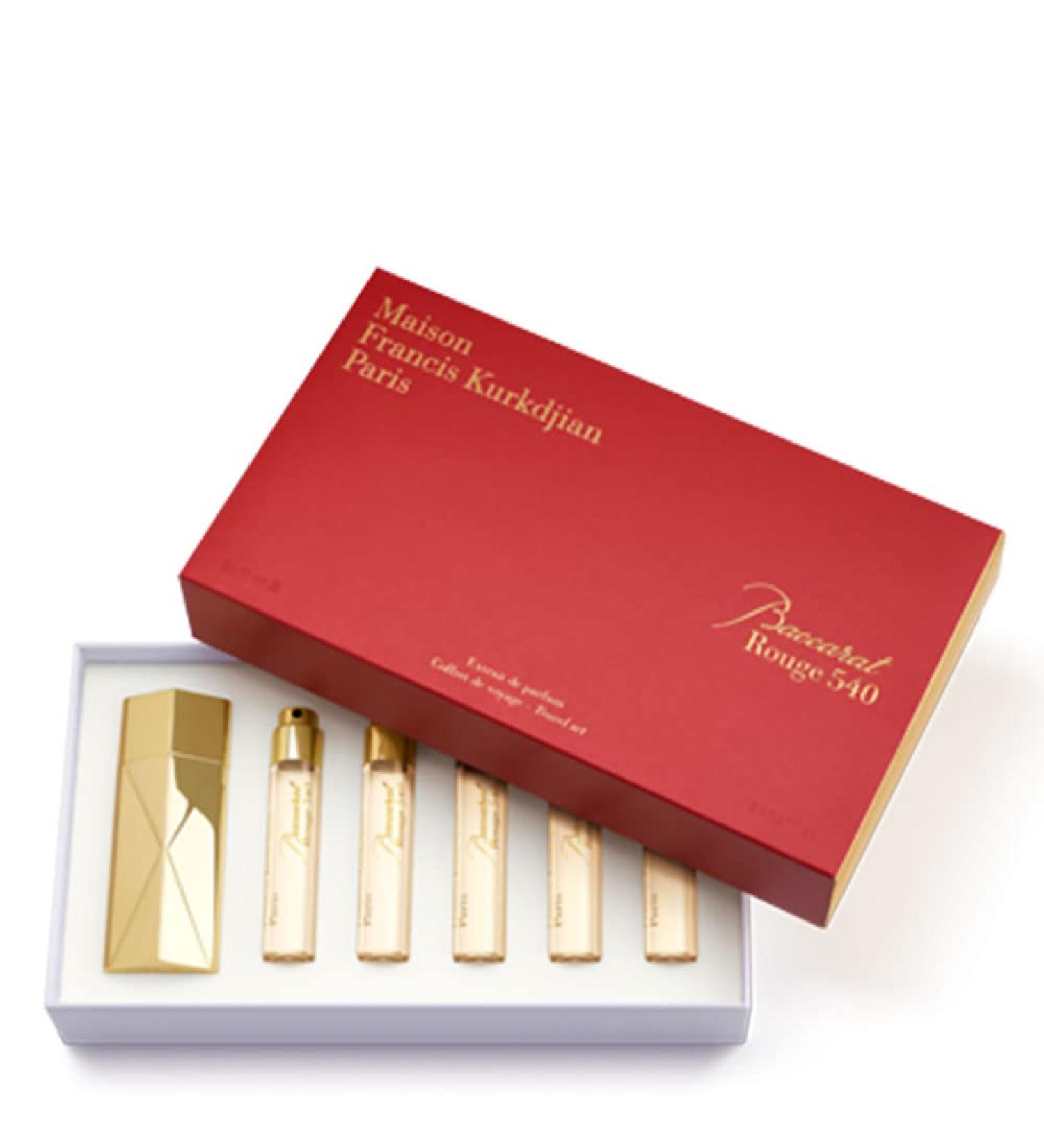 Maison Francis Kurkdjian Baccarat Rouge 540 Travel Set for Unisex - 6 Pc Gift Set 5 x 0.37 Extrait De Parfum Spray (Refill) Case Gold - Buy Online on GoSupps.com