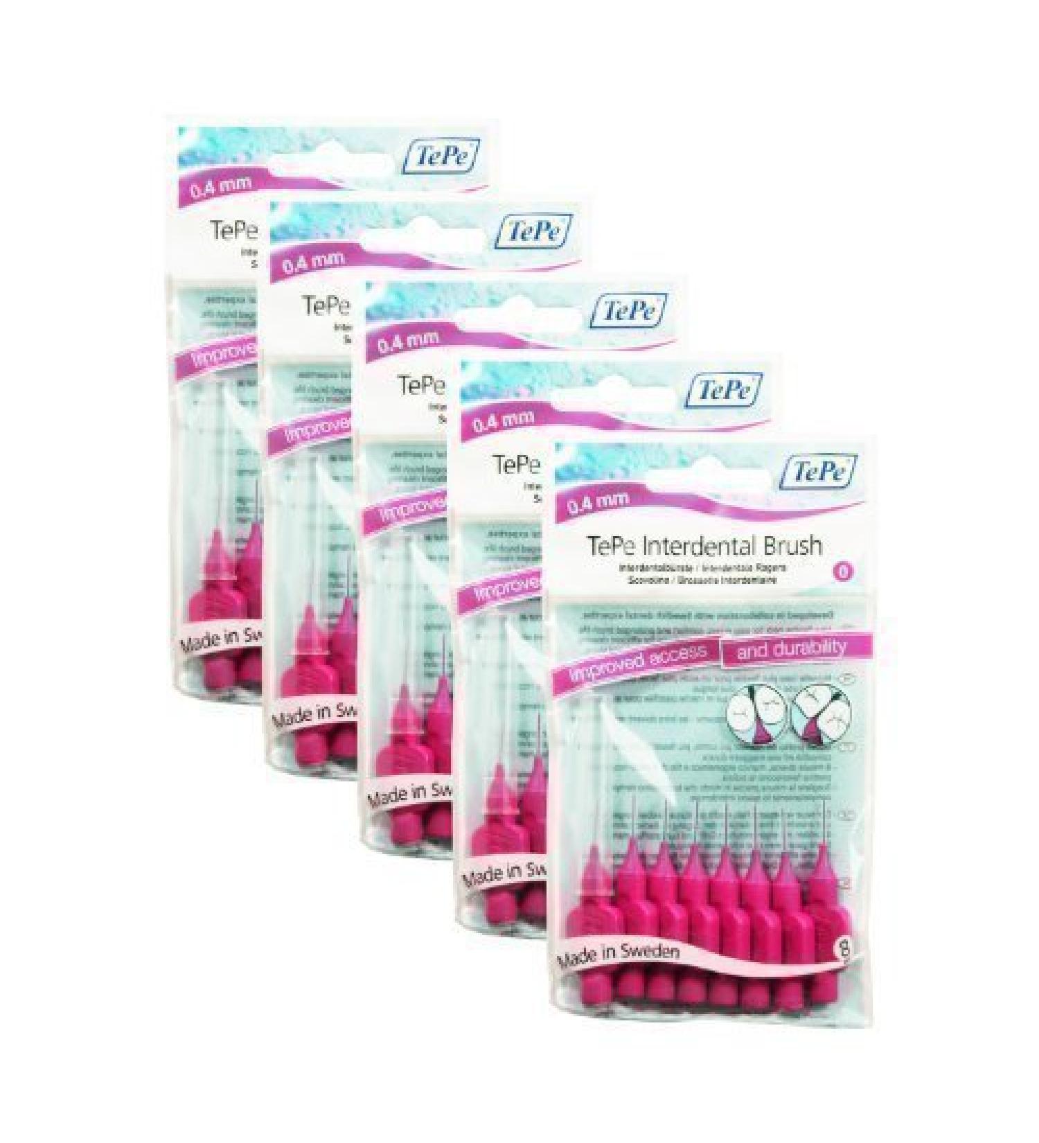 TePe Original Interdental Brushes Pink (0.4 mm) 40 by TePe
