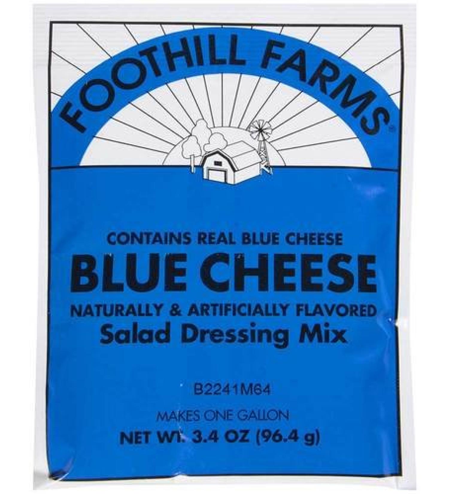 Foothill Farms Blue Cheese Dressing Mix, 3.4 Ounce -- 18 Case