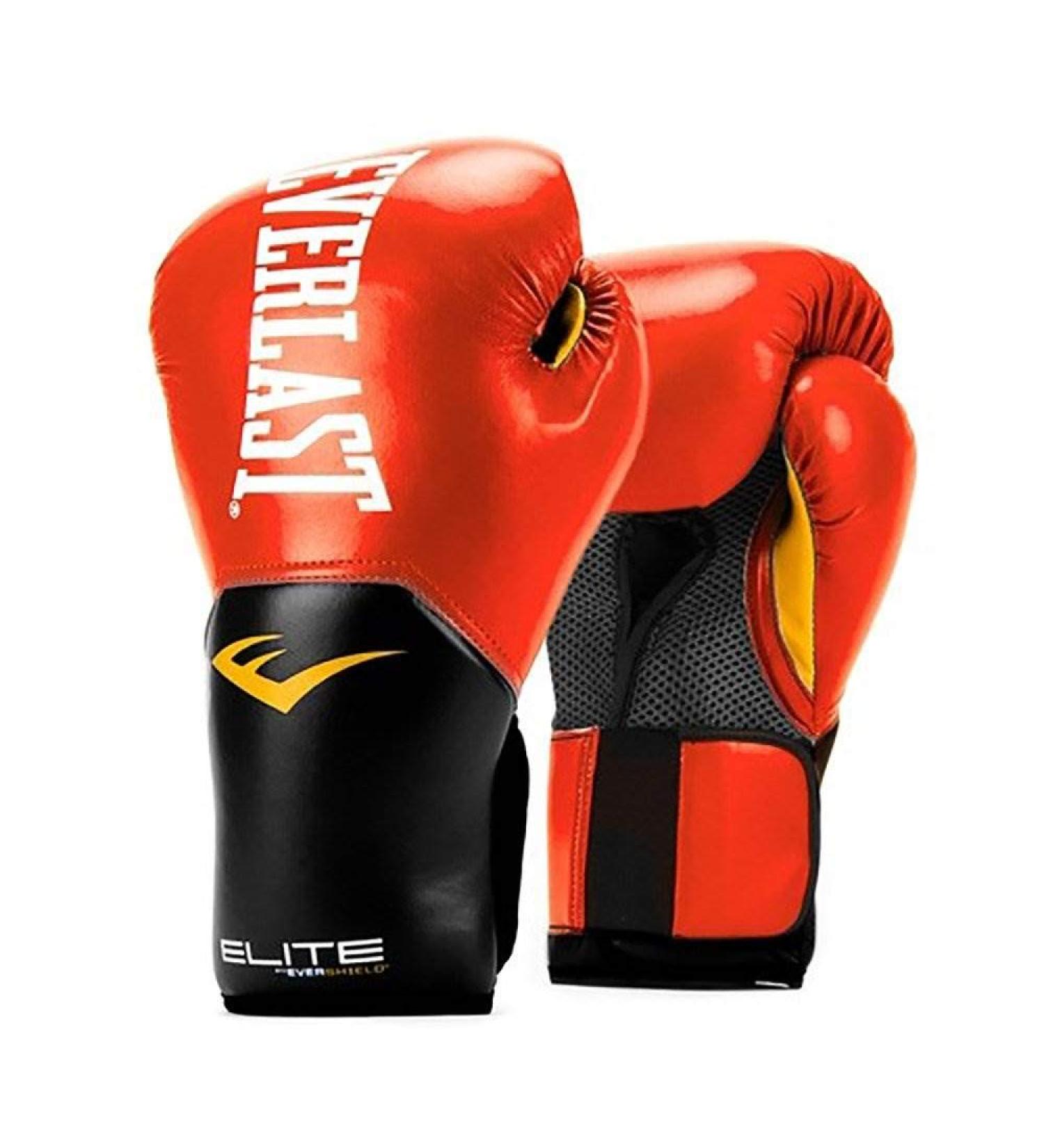 Everlast Elite Pro Style Training Gloves - Red - 16 oz - Buy Online on GoSupps.com