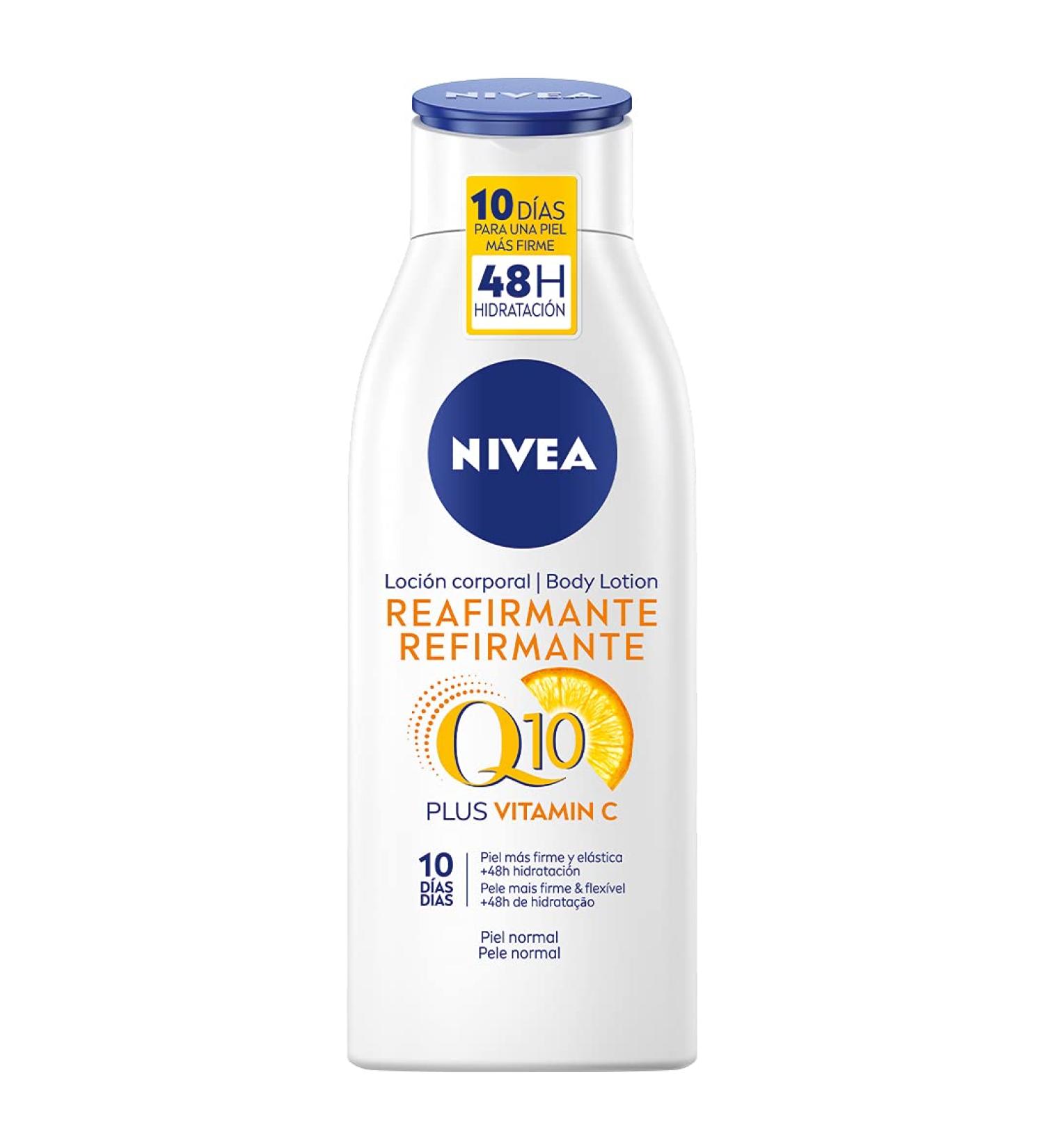 NIVEA Skin Firming Body Lotion with Q10 400 ml for Normal Skin | Hydrating & Tightening Moisturizer | International Shipping Available - Buy Online on GoSupps.com
