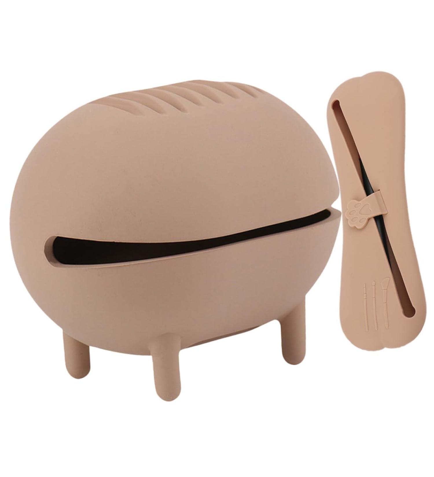 Housoutil 1 Set Silicone Beauty Tools Silica Gel Beauty Egg Storage Set Travel 7.5x5cm Khaki - Buy Online on GoSupps.com