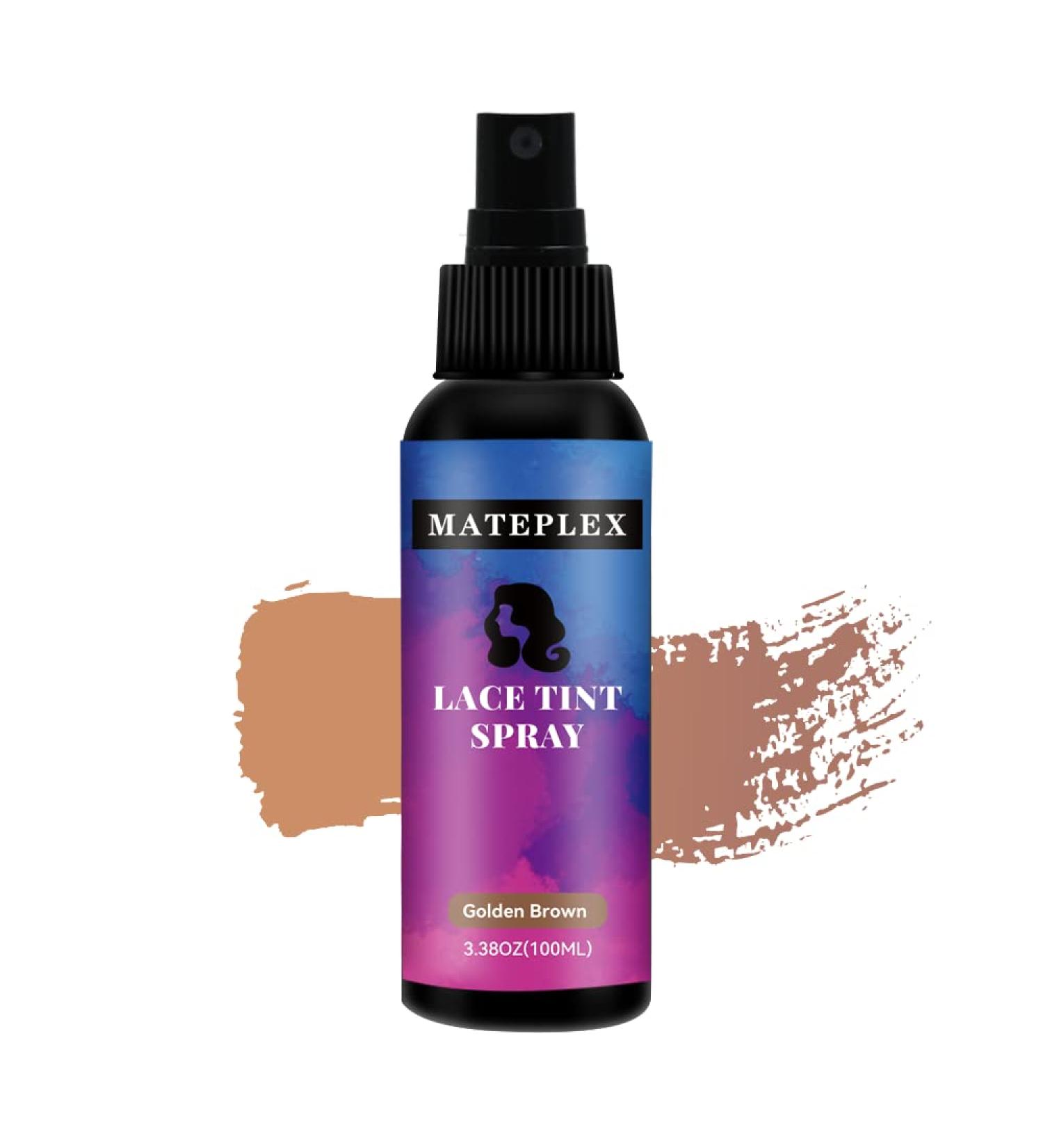 Lace Melting Tint Spray for Wigs Concealer for Hair Wigs Natural Finishing Edge Control for Women Toupees& Hairpieces(Golden Brown) - Buy Online on GoSupps.com