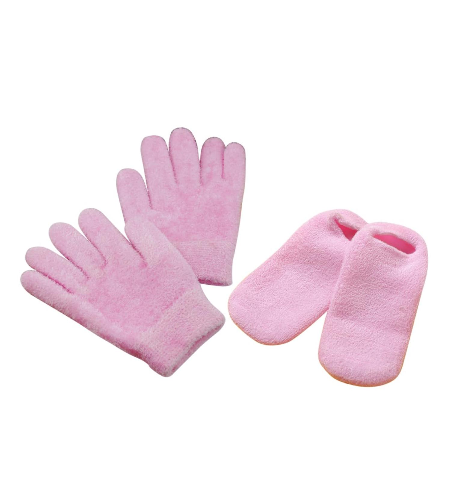 Ipetboom 2 Pairs Overnight Gloves Wristband Mitten Spa Moisturizing Socks Oveglove Grooming Glove Nighttime Gloves Essential Oil Gloves Moisturizing Hand Gloves Spa Socks Whitening Paraffin - Buy Online on GoSupps.com