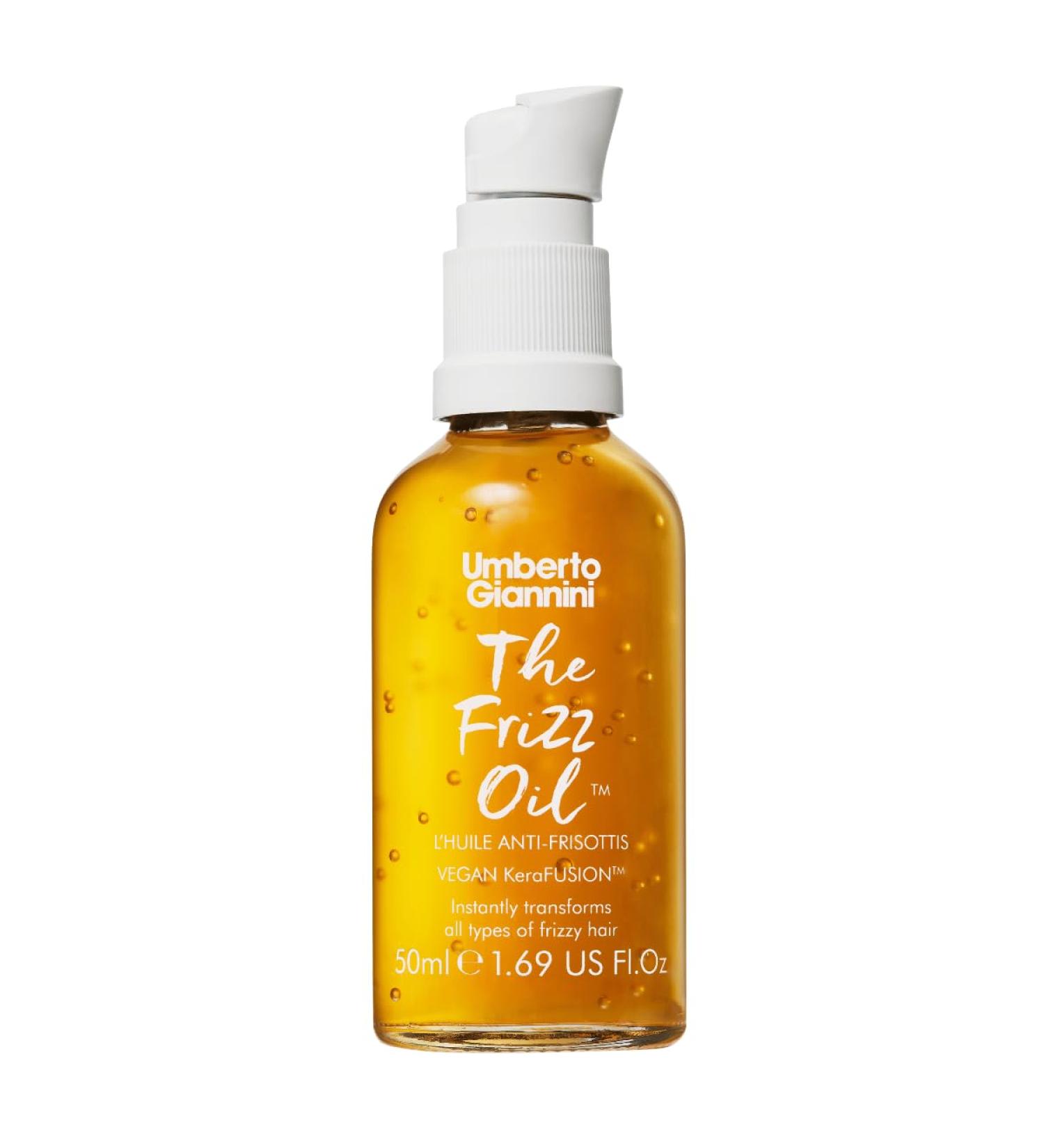 Umberto Giannini Frizz Fix Oil 50ml - Shine Enhancing Vegan Keratin Hair Repair | Frizz Control & Smoothness - Buy Online on GoSupps.com