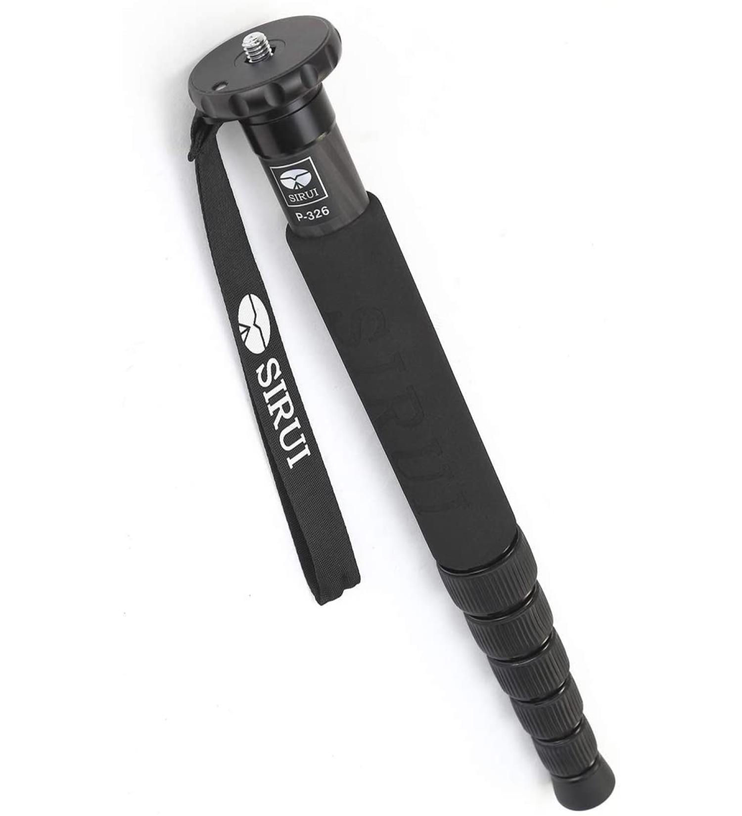 SIRUI P-326 6-Section Carbon Fiber Monopod - Lightweight, Durable, and Stable - Buy Online on GoSupps.com