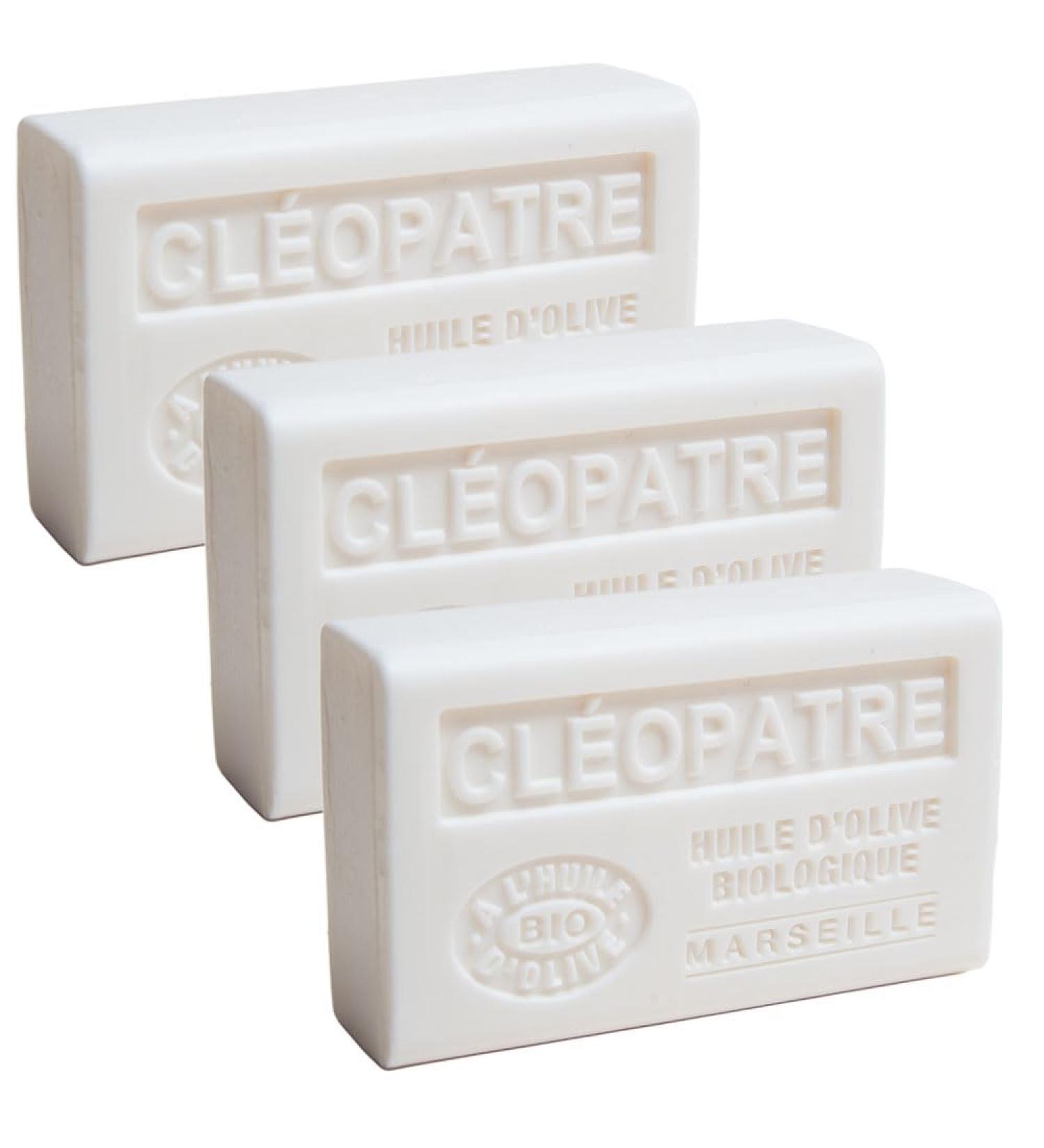 Buy Savon de Marseille | Nourishing Organic Olive Oil & Shea Butter Soap - Cleopatra Fragrance - Set of 3 (125g - Buy Online on GoSupps.com