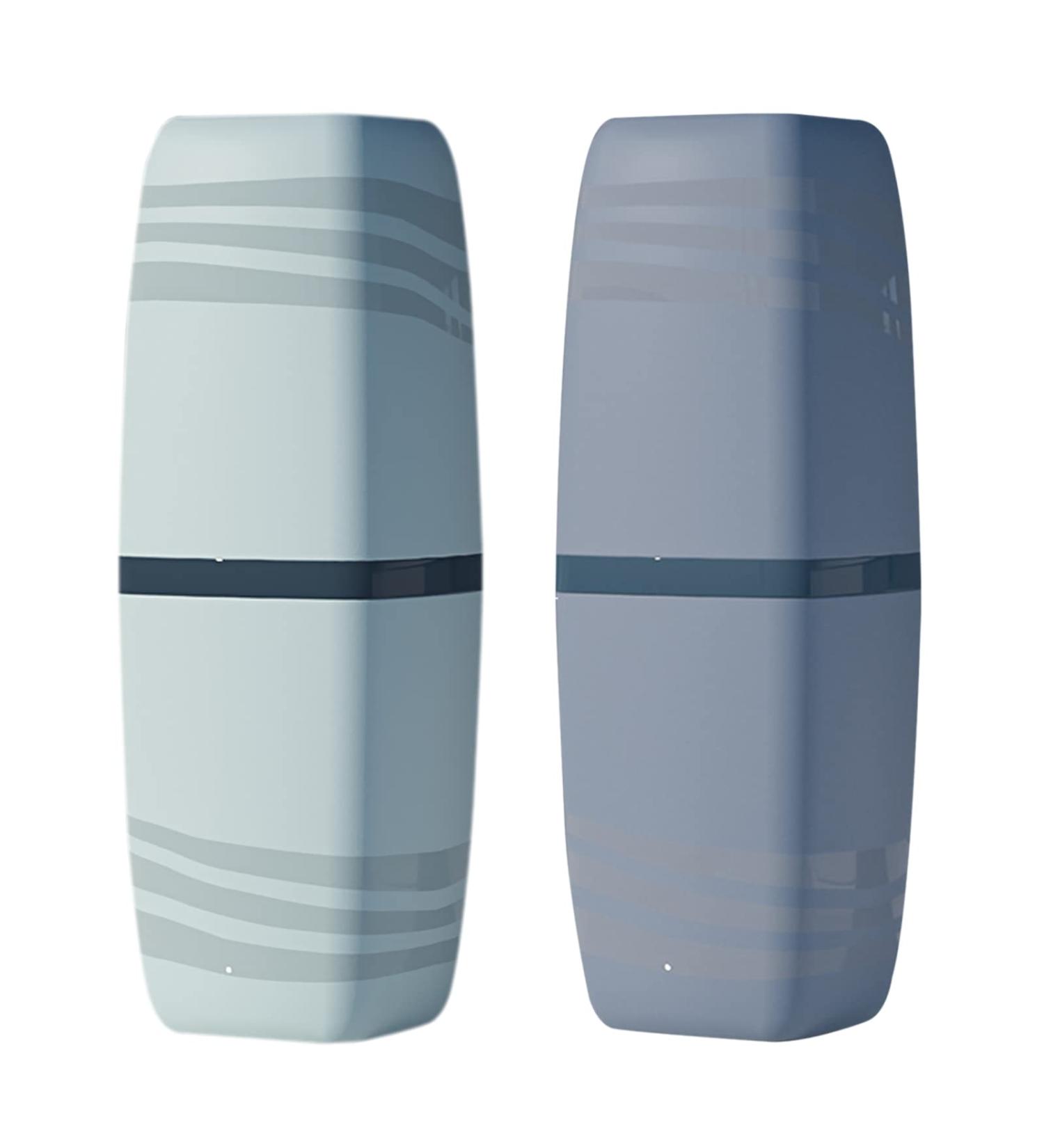Jadin Travel Toothbrush Cup Set - 2 Innovative Toothbrushes & Creative Travel Cases in Gray & Green | Perfect for Camping Business Trips & Home Use - Buy Online on GoSupps.com