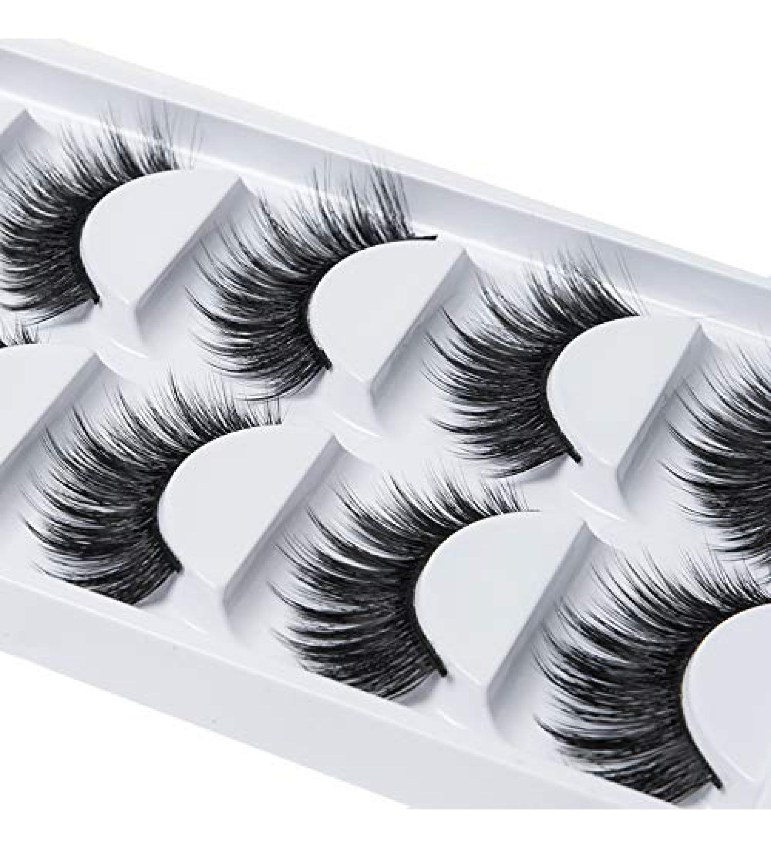 Buy ICYCHEER 5 Pairs 3D Artificial Eyelashes - Long Thick Soft & Luxurious Wispy Faux Lash Extensions (TW08) - International Shipping Available - Buy Online on GoSupps.com