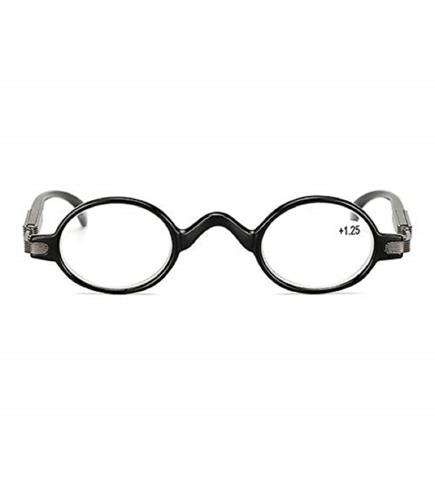 EgBert HD Anti-Fatigue Reading Glasses - Black Round Frame Presbyopia Glasses | 1.0 Strength | International Shipping Available - Buy Online on GoSupps.com
