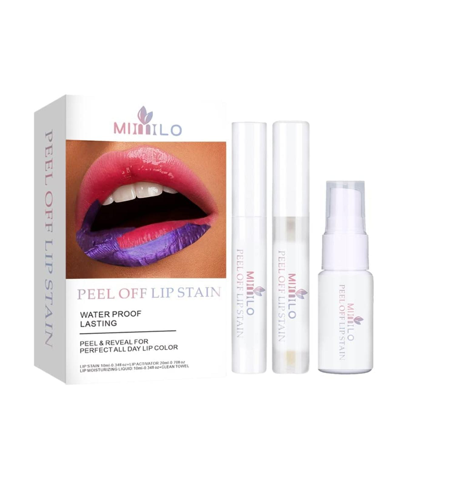 SHEEYOON Peel Off Lip Stain - Long Lasting Waterproof Matte Lip Tint (Pink) - Buy Online on GoSupps.com