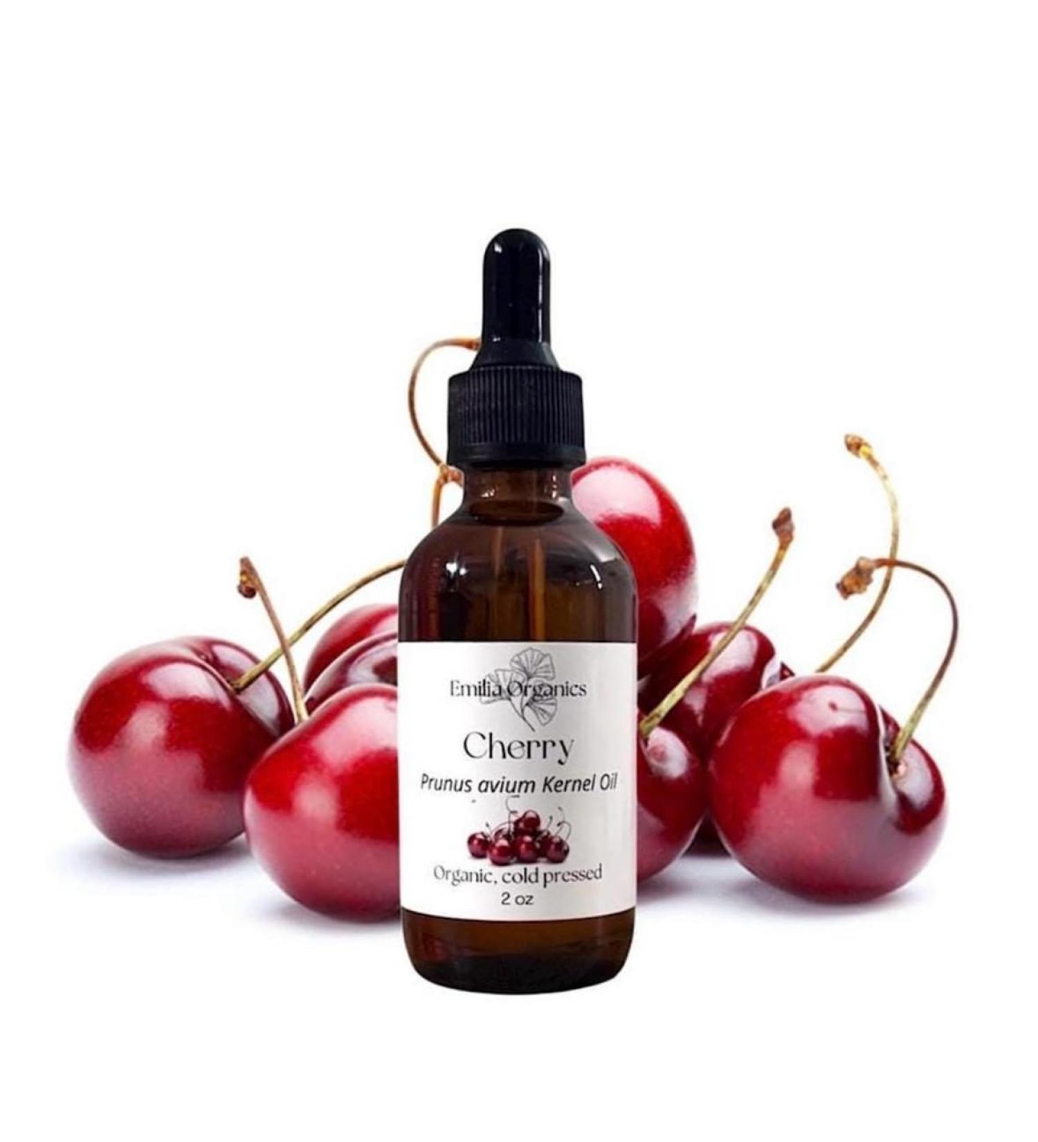 Emilia Organics Cherry Kernel Oil Organic Cold Pressed Unrefined Natural 2 Fl Oz - Buy Online on GoSupps.com