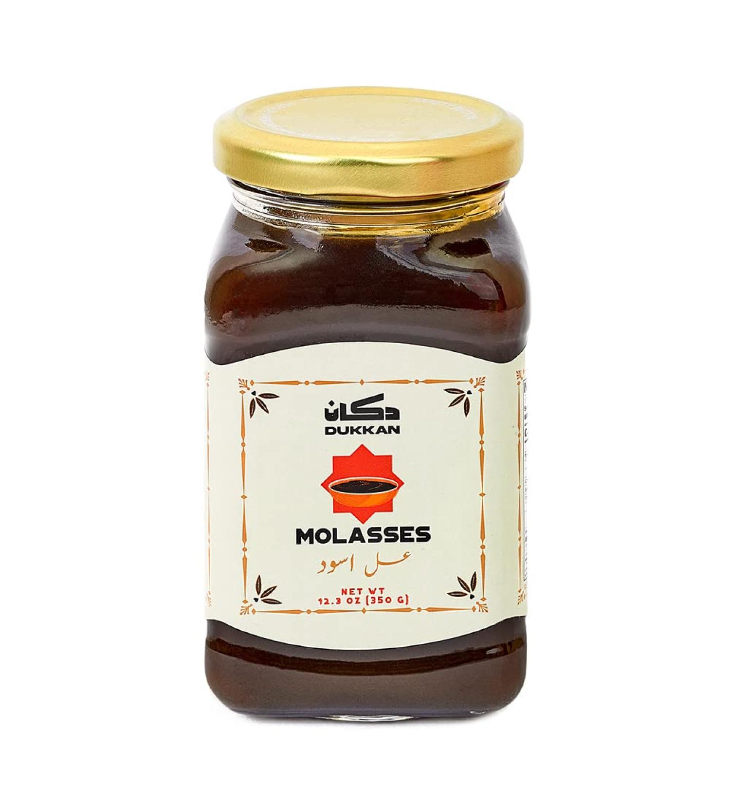 Dukkan Foods Black Molasses 12.3 oz | Unsulfured, Sweet & GMO-Free Vegan Syrup - Buy Online on GoSupps.com