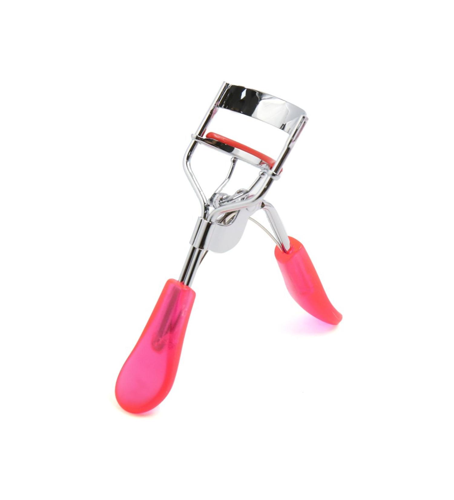 Pink Transparent Handle Pro Eye Curling Eyelash Curler Clip Beauty Makeup Tool Eyelash Curler Multiple Colors - Buy Online on GoSupps.com