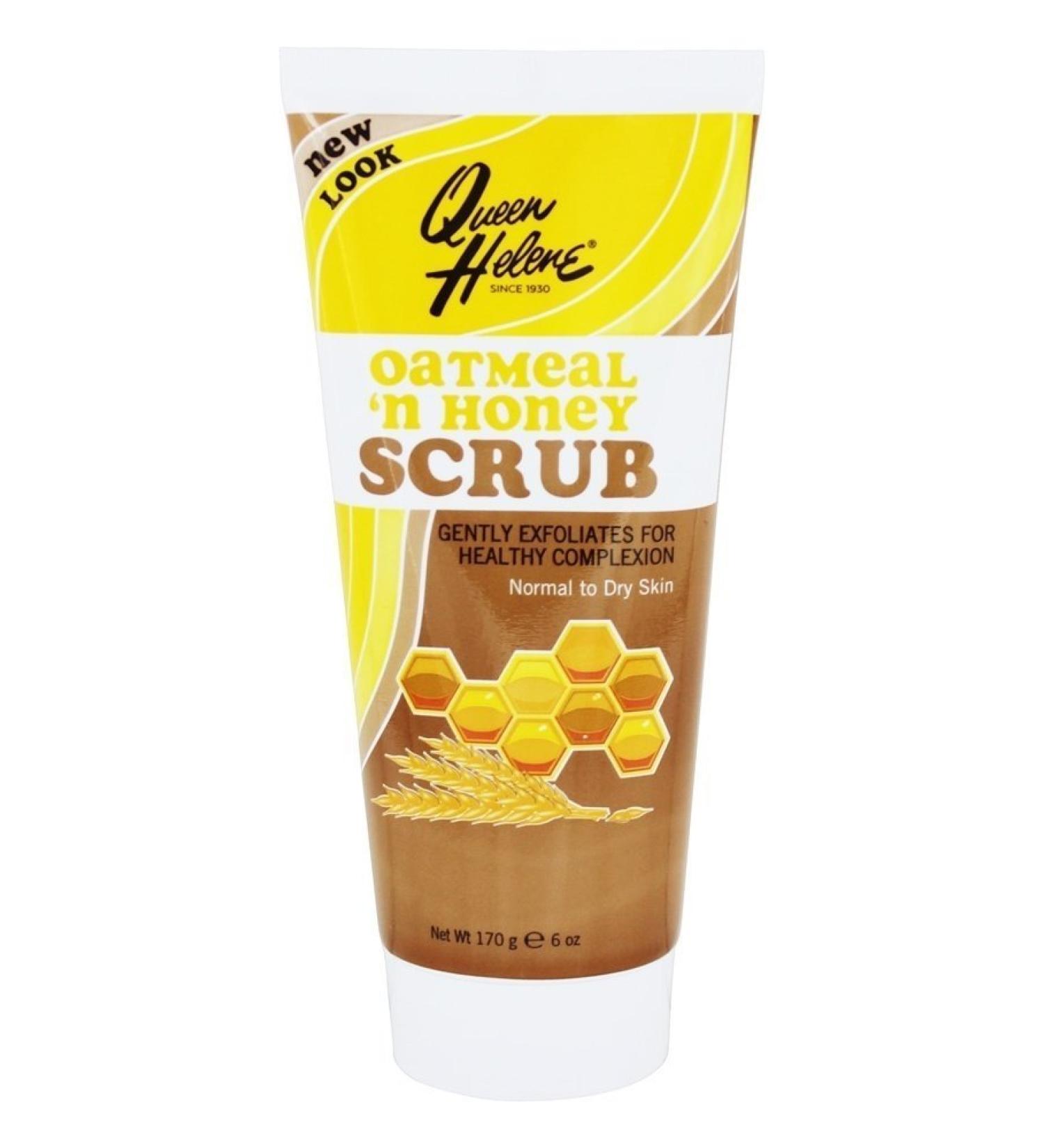 Queen Helene Tube Oatmeal N Honey Scrub 6 Ounce (177ml) (3 Pack)