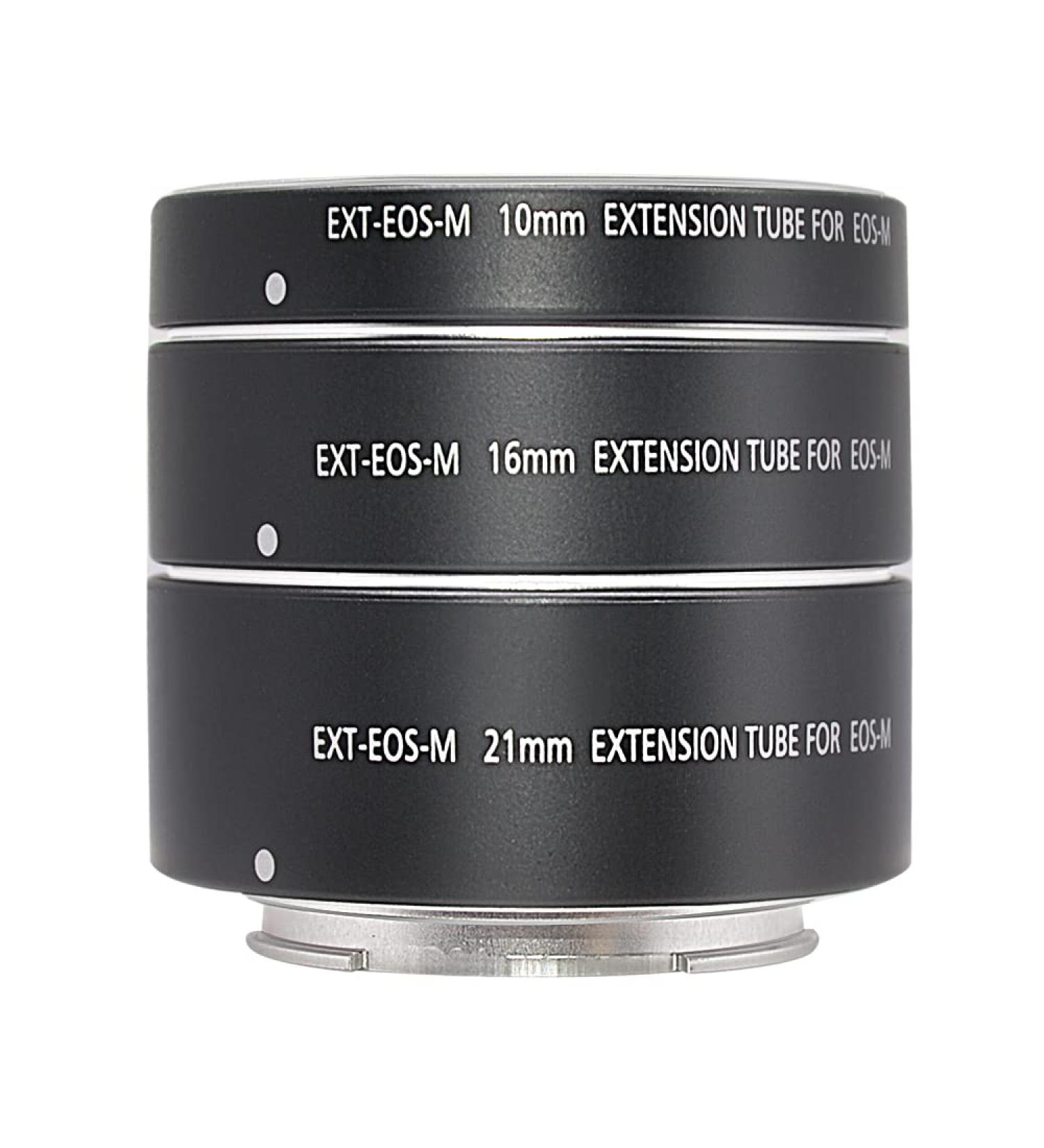 Mcoplus Metal Auto Focus Macro Extension Tube Set for Canon EF-M Cameras - 10mm 16mm 21mm - Buy Online on GoSupps.com