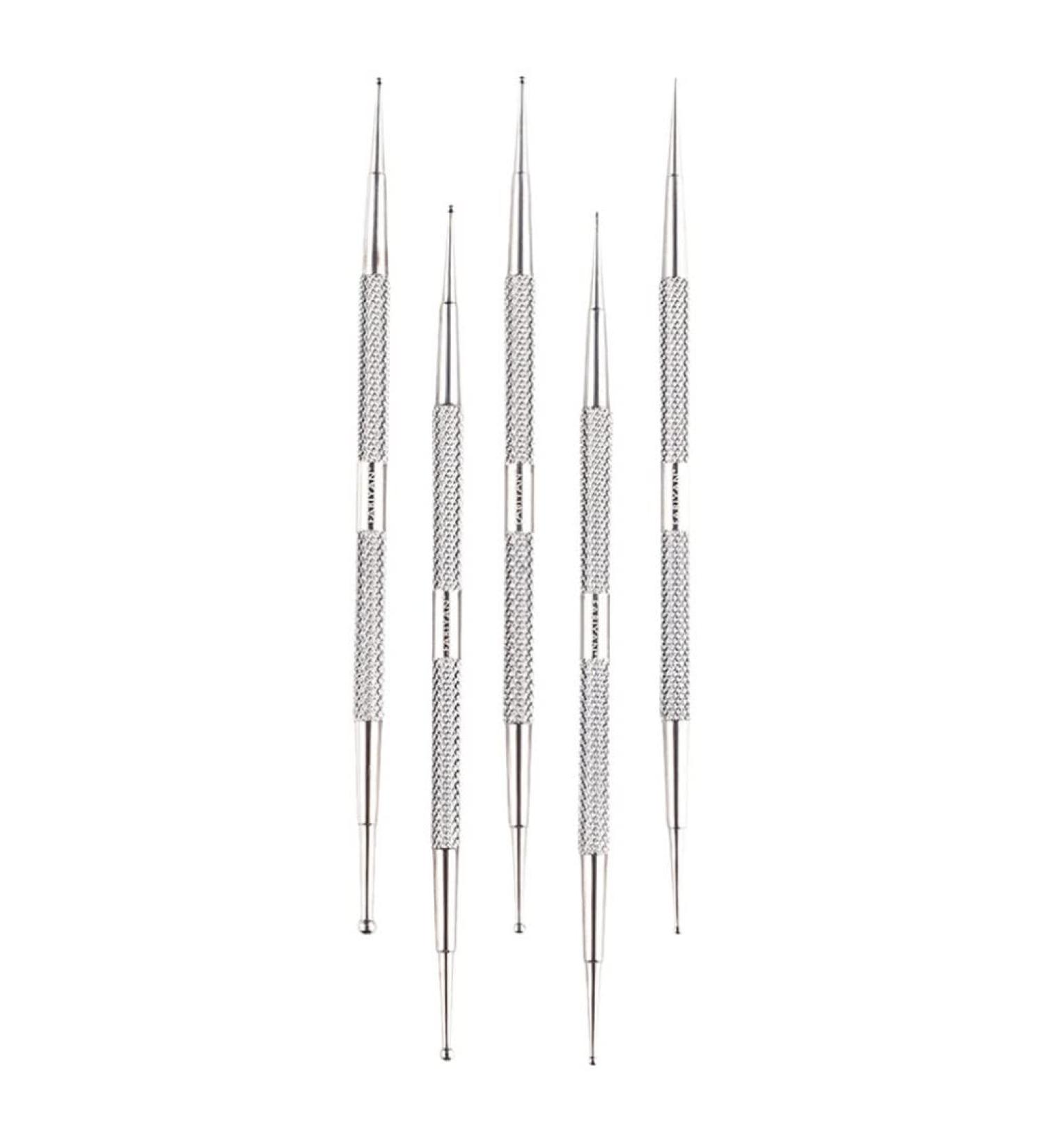 Buy Minkissy Dotting Pens - 5-Piece Stainless Steel Nail Art Kit for Manicure & Crafting | International Shipping Available - Buy Online on GoSupps.com