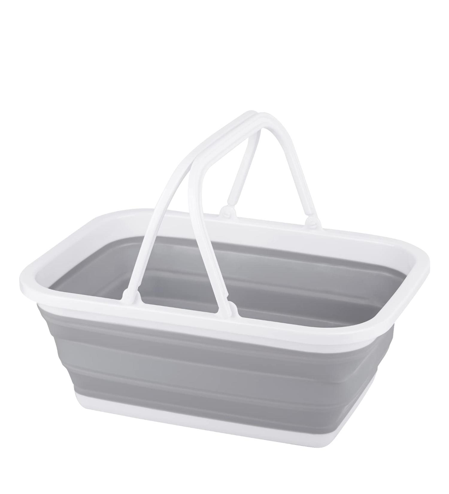 Tiawudi Collapsible Sink - 2.25 Gal Wash Basin for Dishes, Camping, Hiking & Home (Gray) - Buy Online on GoSupps.com