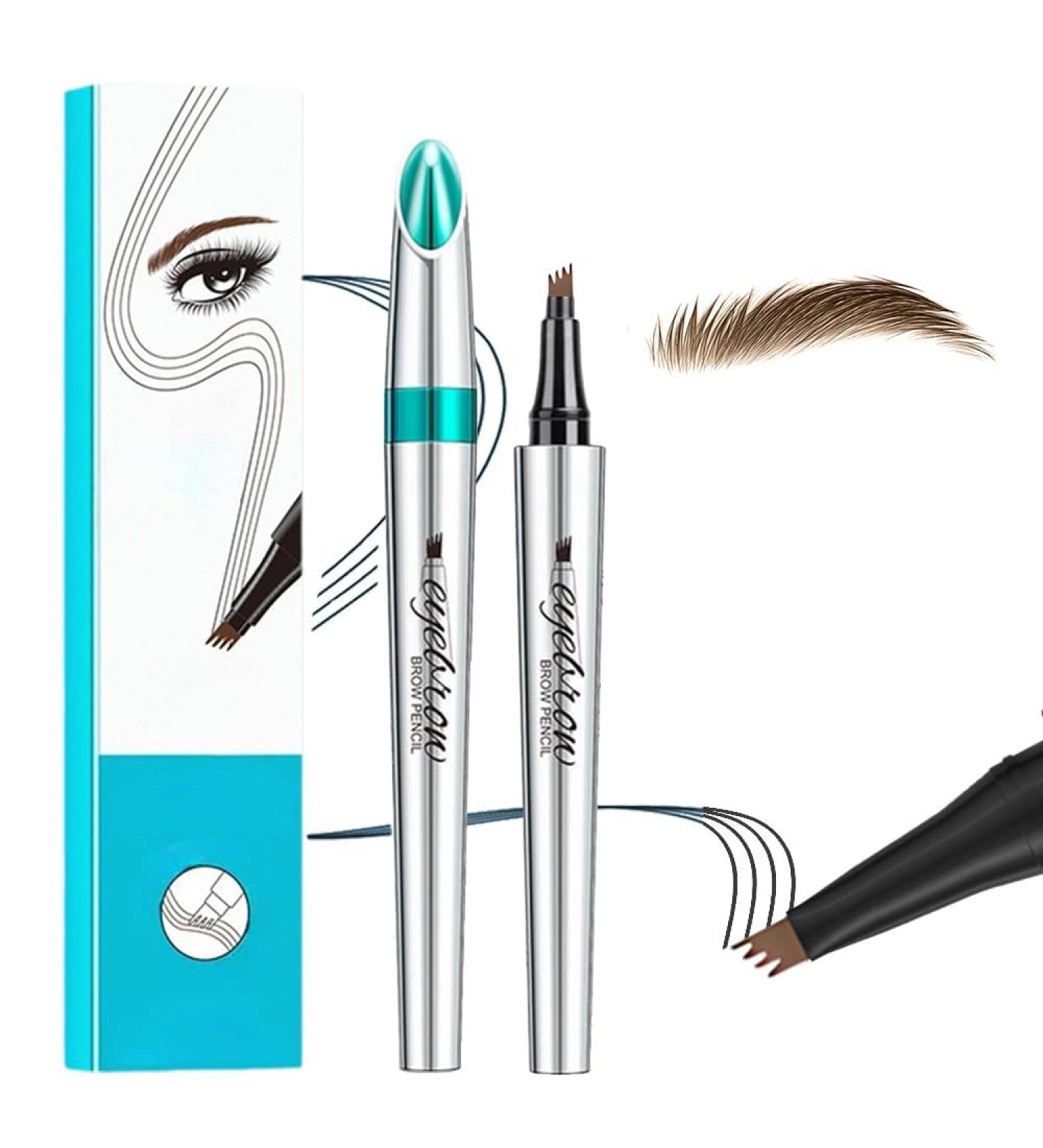 2024 New Microblading Eyebrow Pen 3D Waterproof Microblading Eyebrow Pencil 4-Tip Waterproof Eyebrow Pen Natural Makeup Long-Lasting Fine Stroke Magic Eyebrow Pencil Stay on All Day (Light Brown) - Buy Online on GoSupps.com