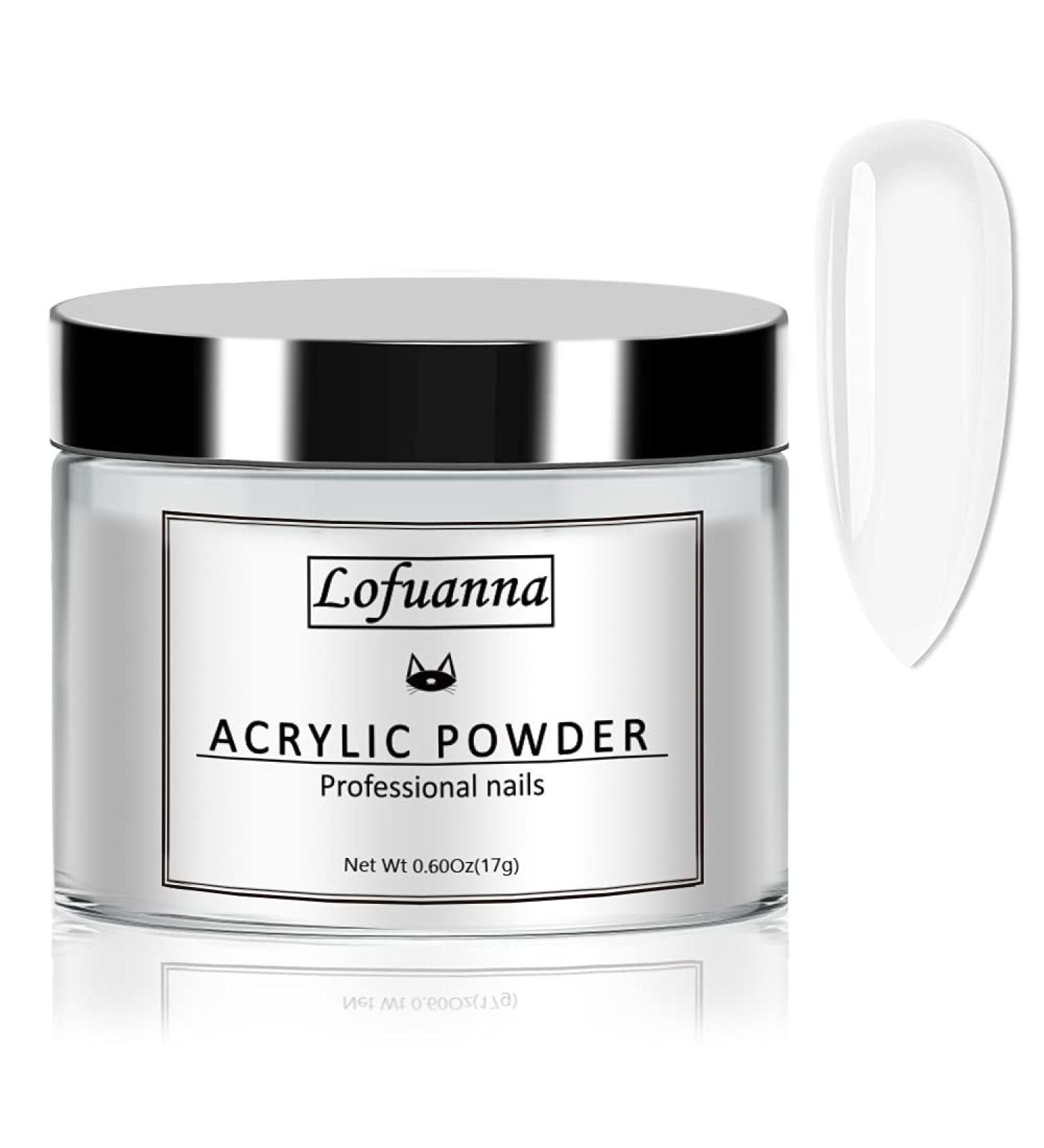 Lofuanna 17g Professional Clear Acrylic Powder Salon Quality Acrylic Nail Powder for Nails Extension Nail Art System for Home/Salon - Buy Online on GoSupps.com