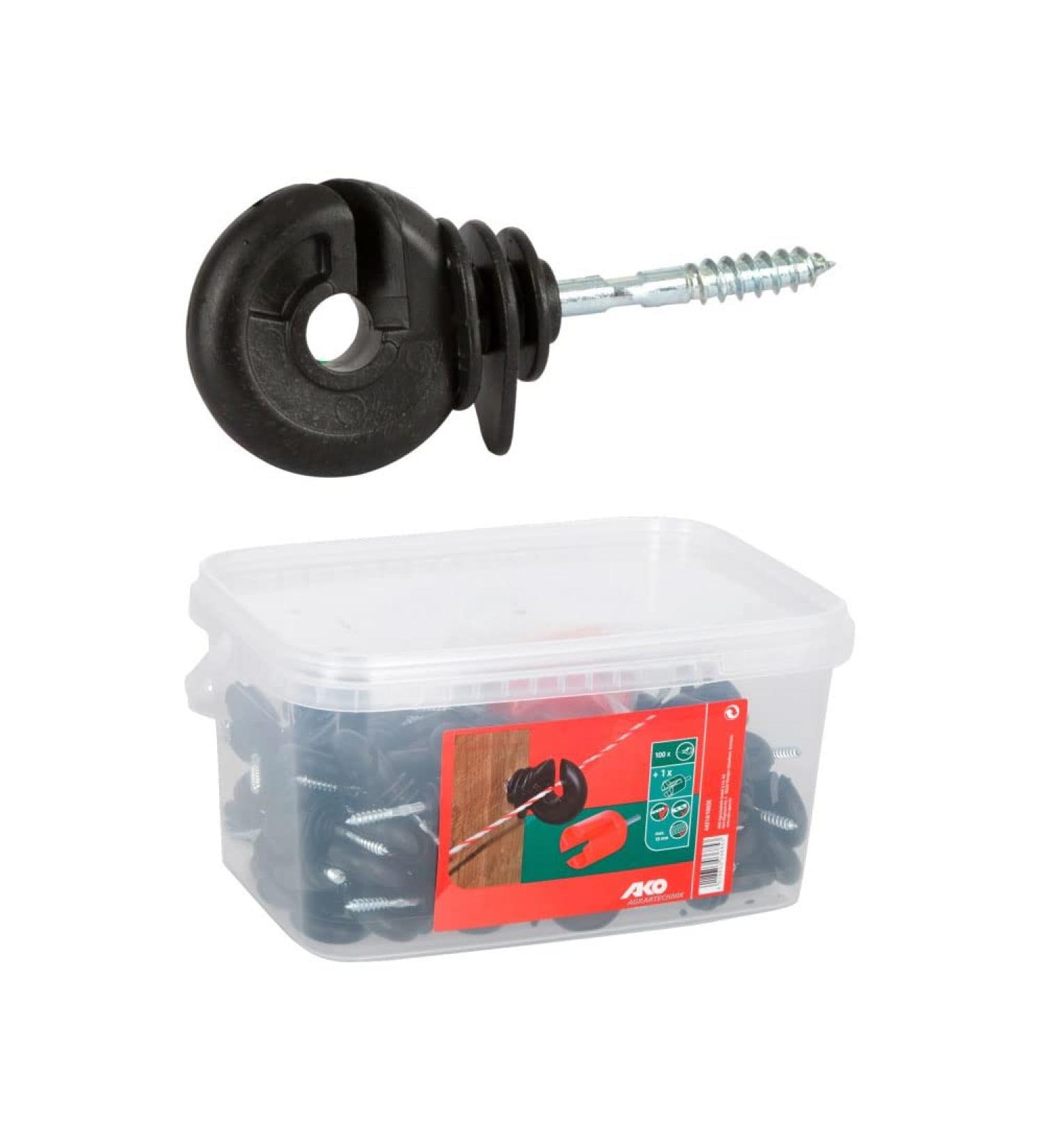 Kerbl Ring Insulator 100pcs with Screwdriver - Durable Support for Fencing | International Shipping - Buy Online on GoSupps.com