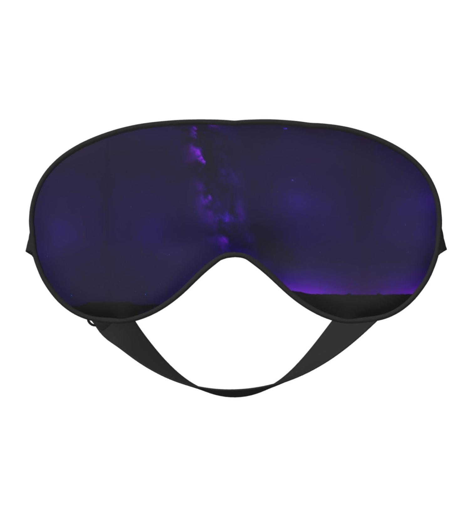 Purple Starry Sky Soft Sleep Eye Mask - Breathable Eye Patch for Women | Perfect for Travel & Relaxation - Buy Online on GoSupps.com