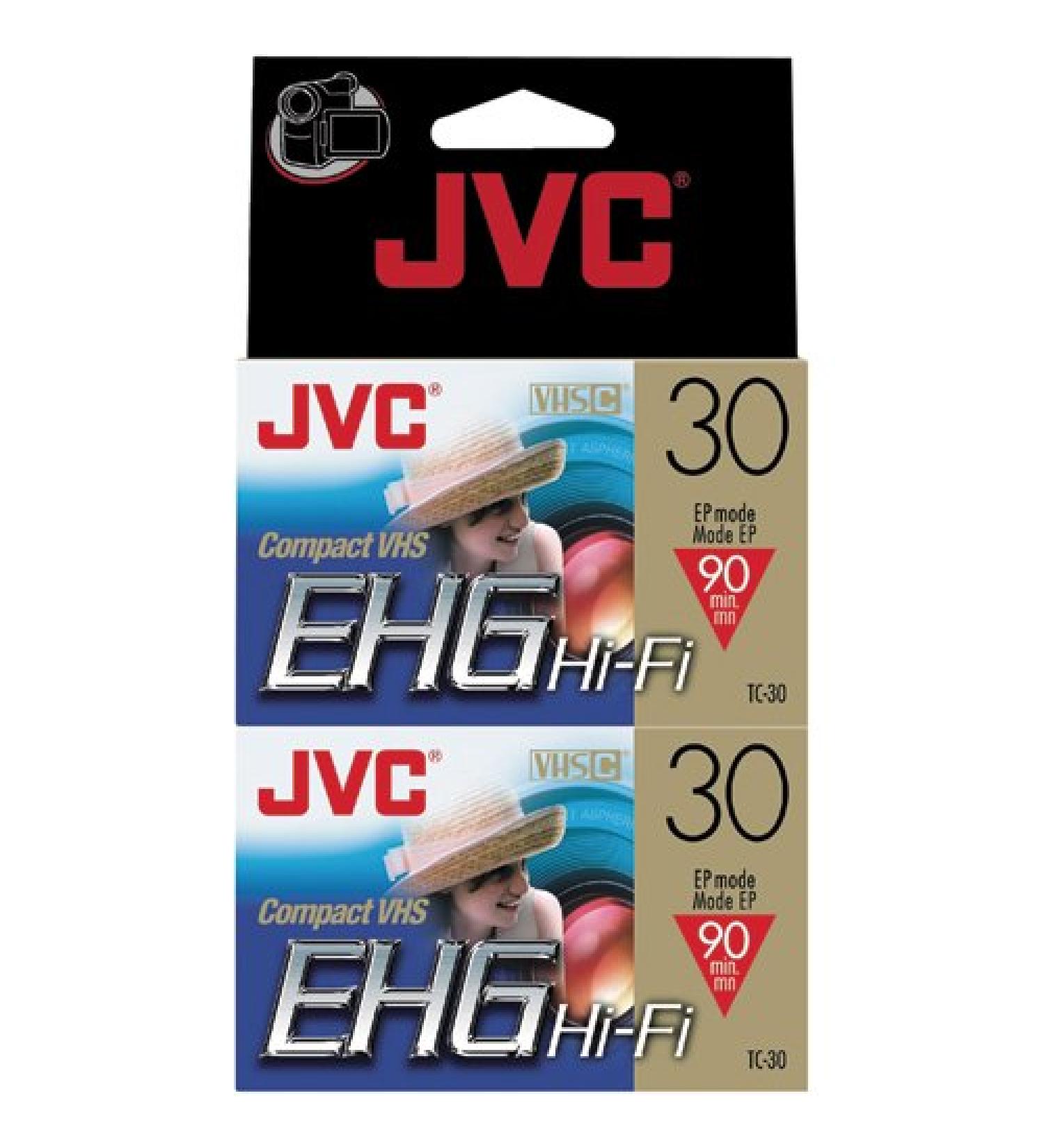 JVC Tc30Ehgdu2 30-Minute Vhs-C Video Tape (2-Pk) (Discontinued by Manufacturer)