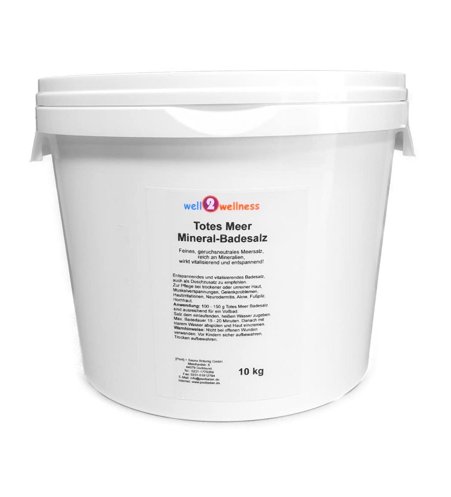 Dead Sea Mineral Bath Salt 10kg - 100% Natural Coarse Sauna Salt for Relaxation & Wellness - Buy Online on GoSupps.com