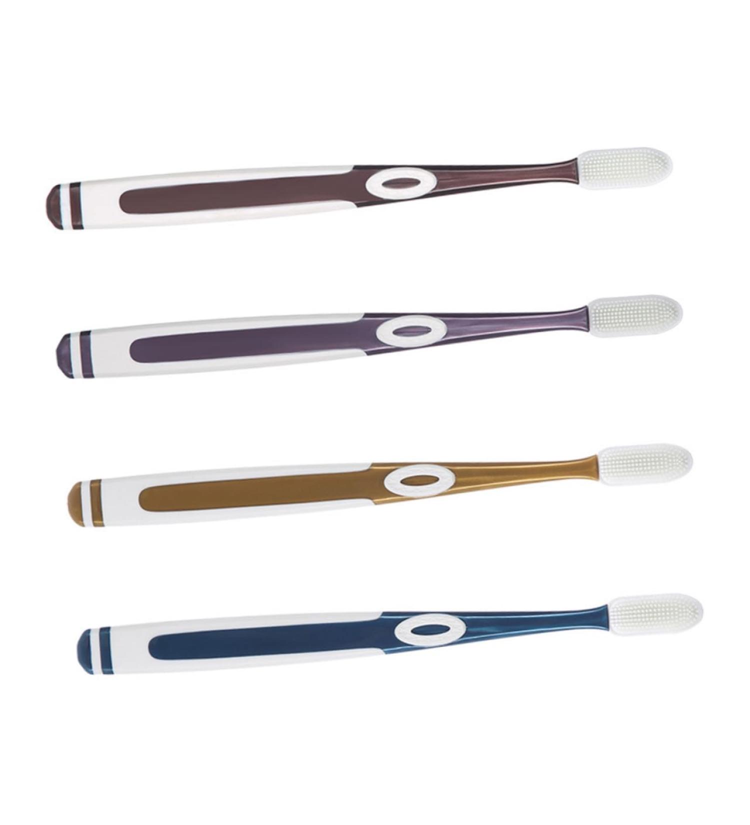 Tovinanna 4-Piece Nano Toothbrush Set - Super Soft Oral Care for Adults & Children | Portable Silicone Toothbrushes for Healthy Mouth Care - Buy Online on GoSupps.com