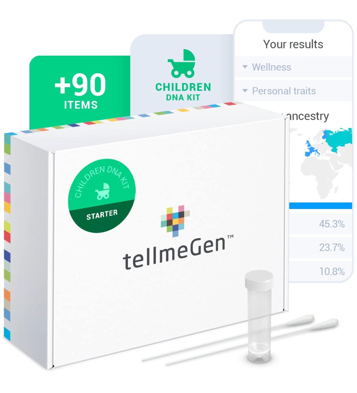 Gen DNA Test Starter for Children: Ancestry, Traits, Wellness | 90+ Online Reports - Buy Online on GoSupps.com