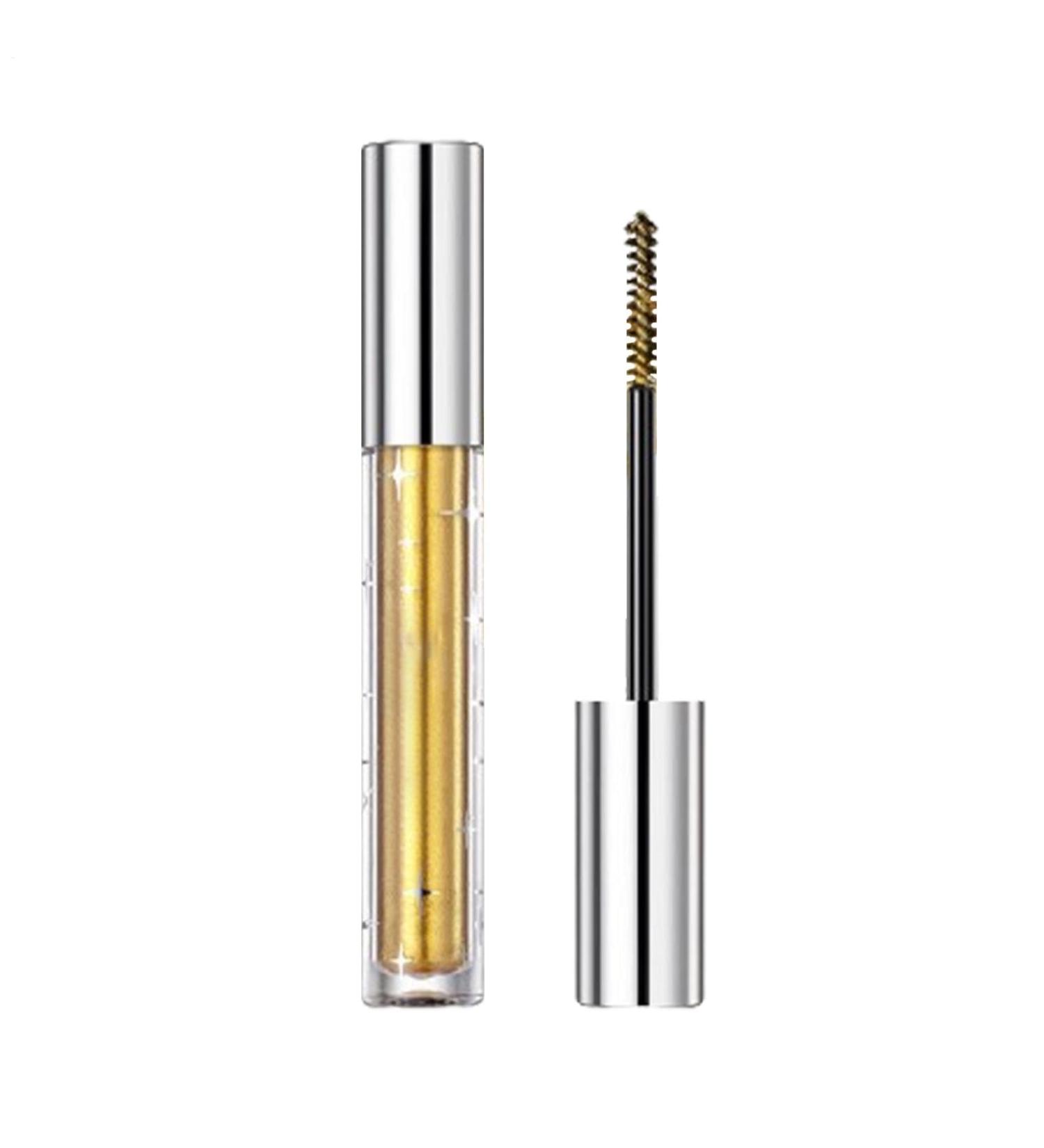 Glitter Mascara Volume UP Mascara Shiny Glitter Mascara Thick Mascara Luxury Stain Resistant Long Lasting Mascara Waterproof Mascara for Women Girls - Buy Online on GoSupps.com
