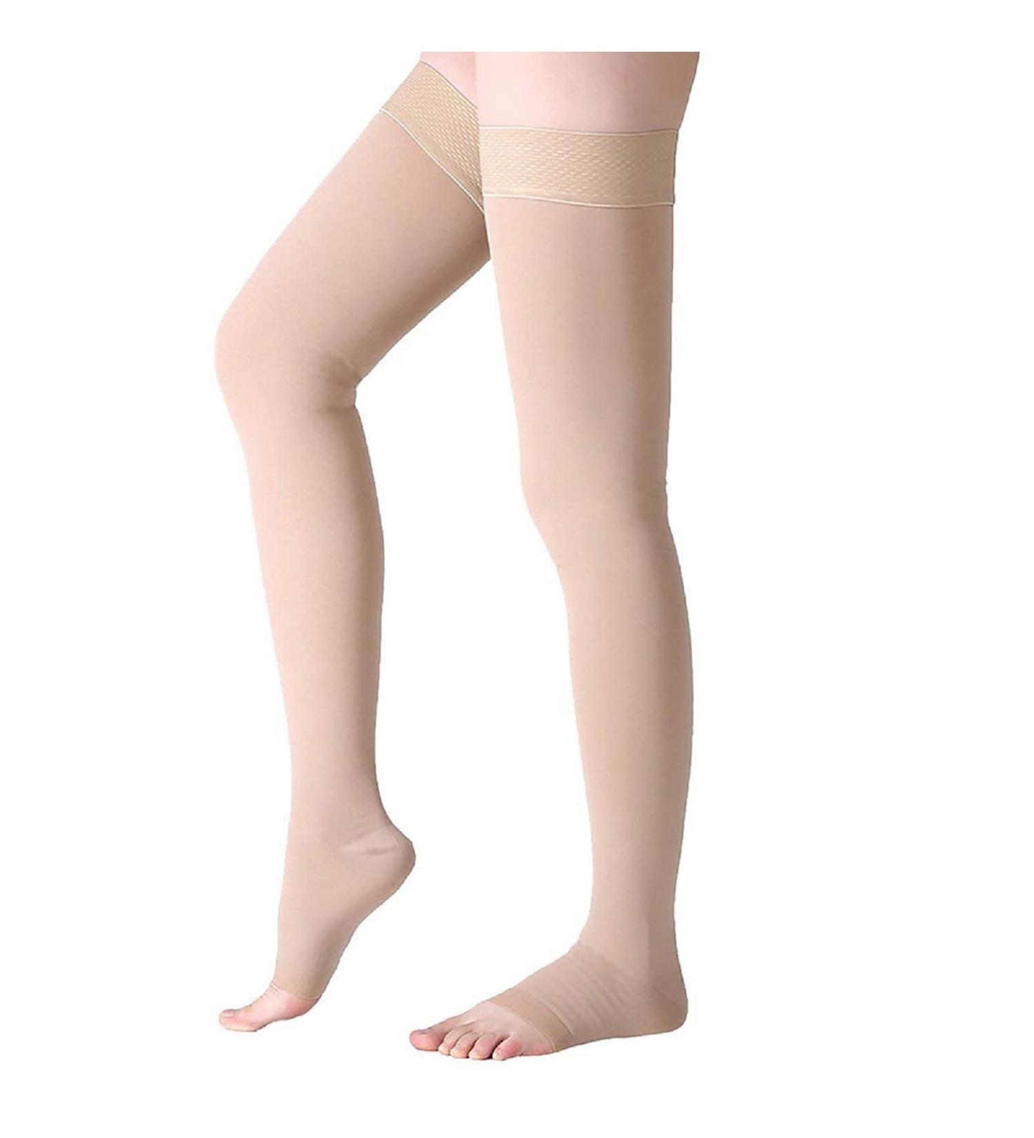Buy Wallfire Medical Compression Stockings 23-32mmHg for Men & Women Varicose Vein Relief Skin Color XL Size - Buy Online on GoSupps.com
