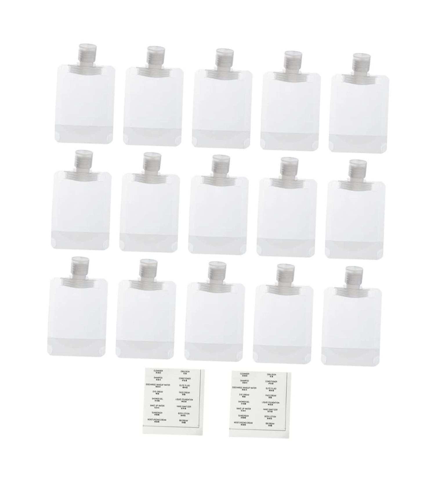 Travel-Sized Refillable Shampoo Bags - Wofashpuret 1 Set Plastic Squeeze Travel Bags for Liquids & Cosmetics (13.5x7.8cm) - Perfect for International Travel - Buy Online on GoSupps.com