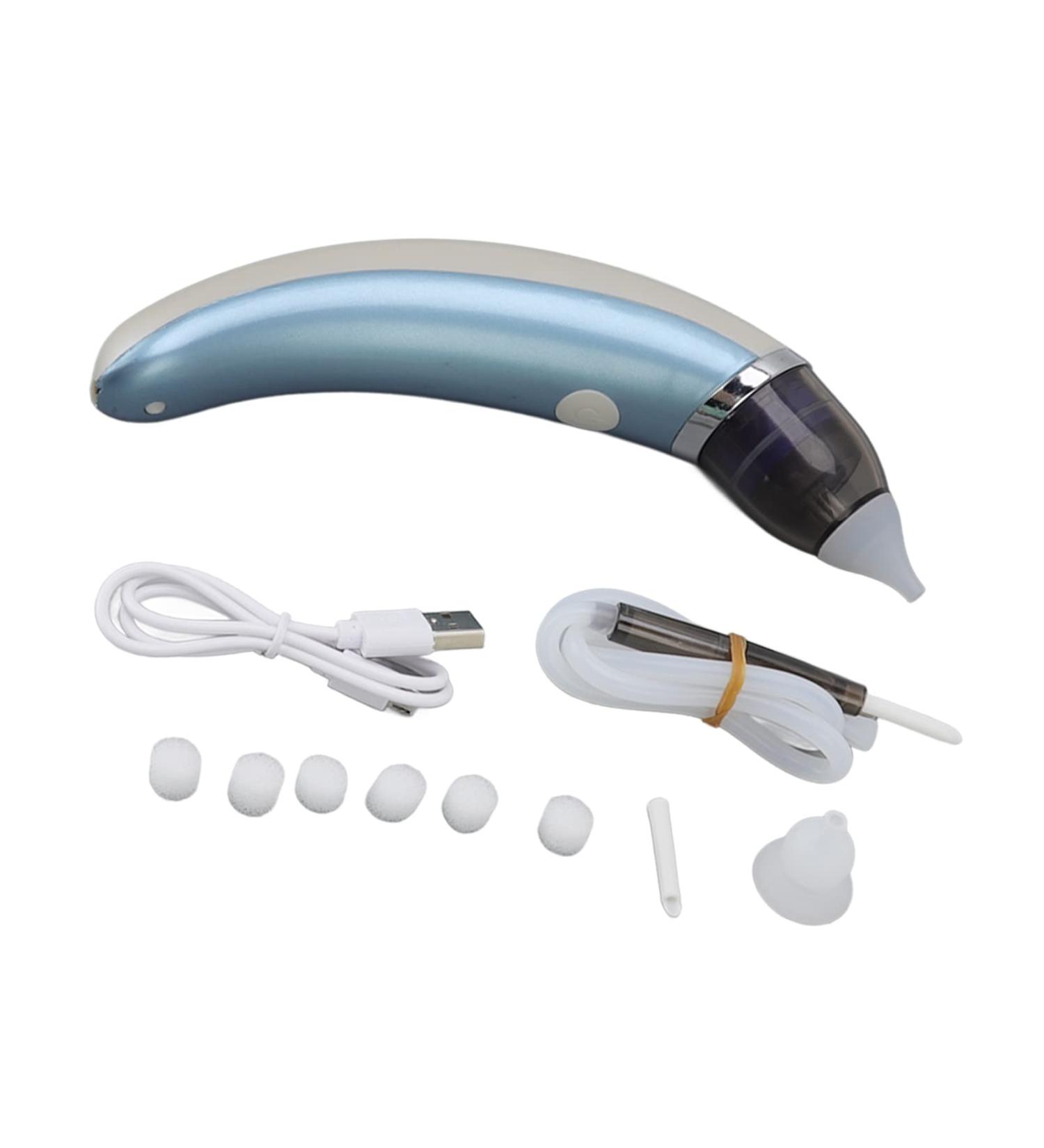 Nasal Aspirator Nose Sucker | 5 Gears Dual Purpose Automatic | Comfortable Home Use (Blue) - Buy Online on GoSupps.com